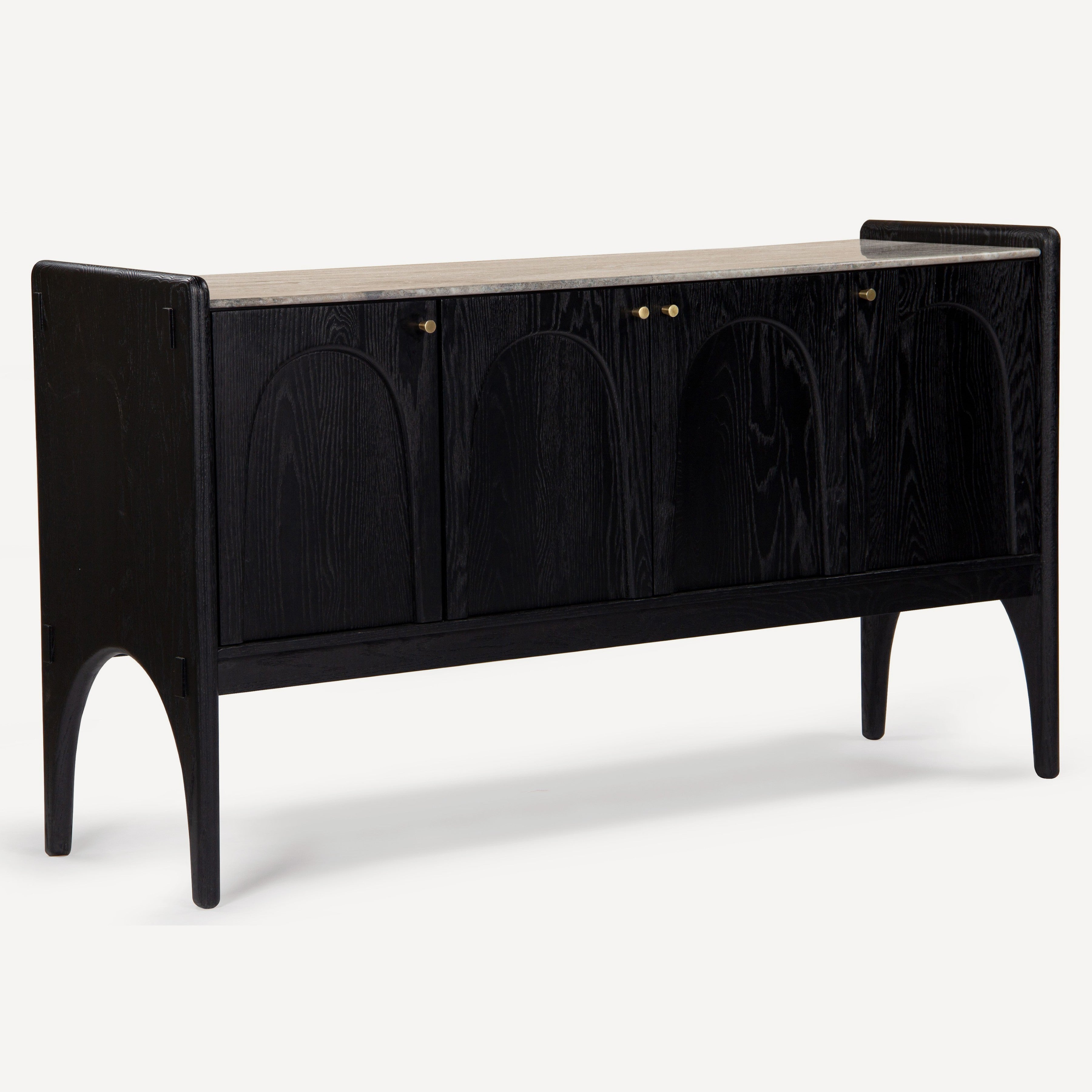 Luna Oak Marble Sideboard