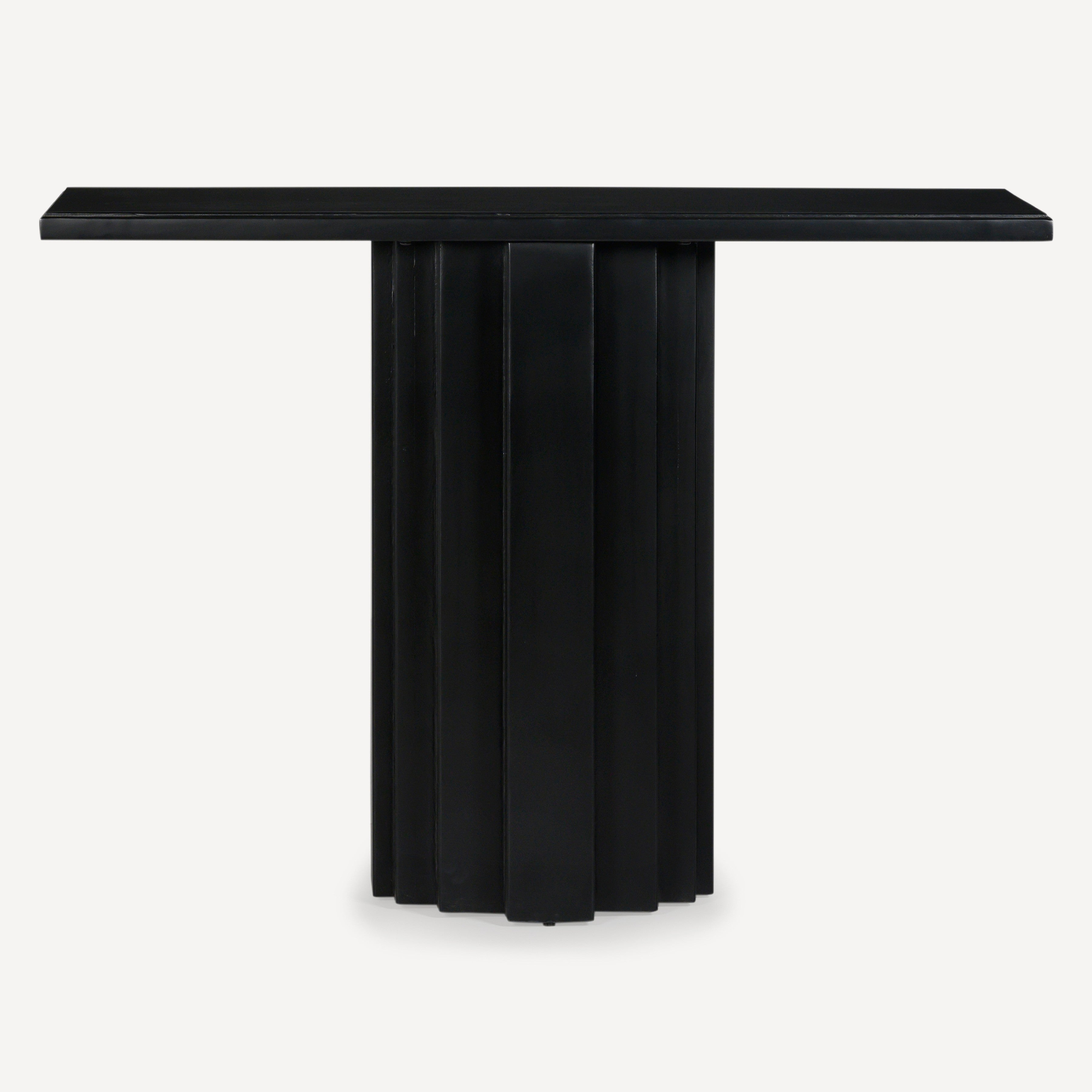 Range Solid Wood Console - Charcoal