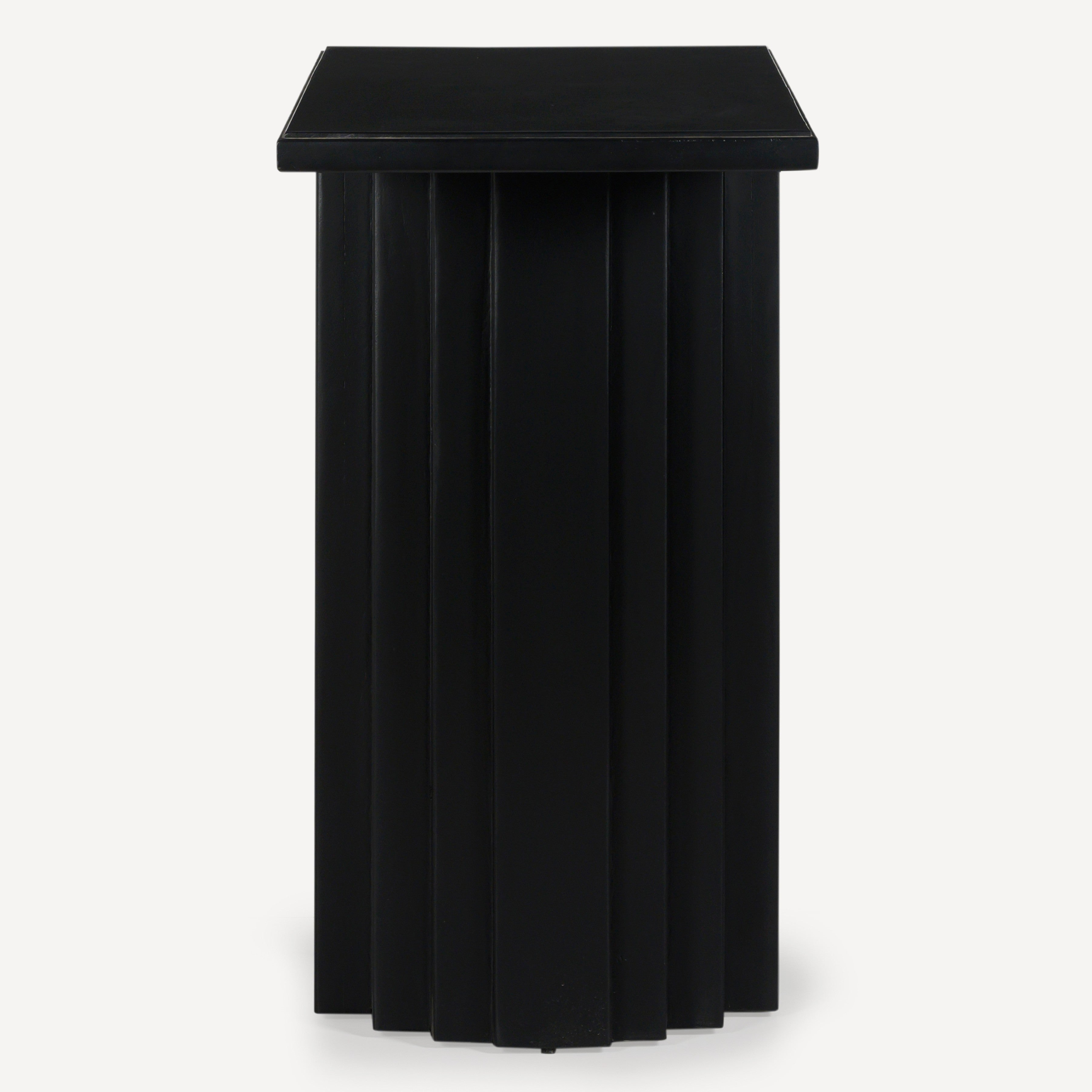 Range Solid Wood Console - Charcoal