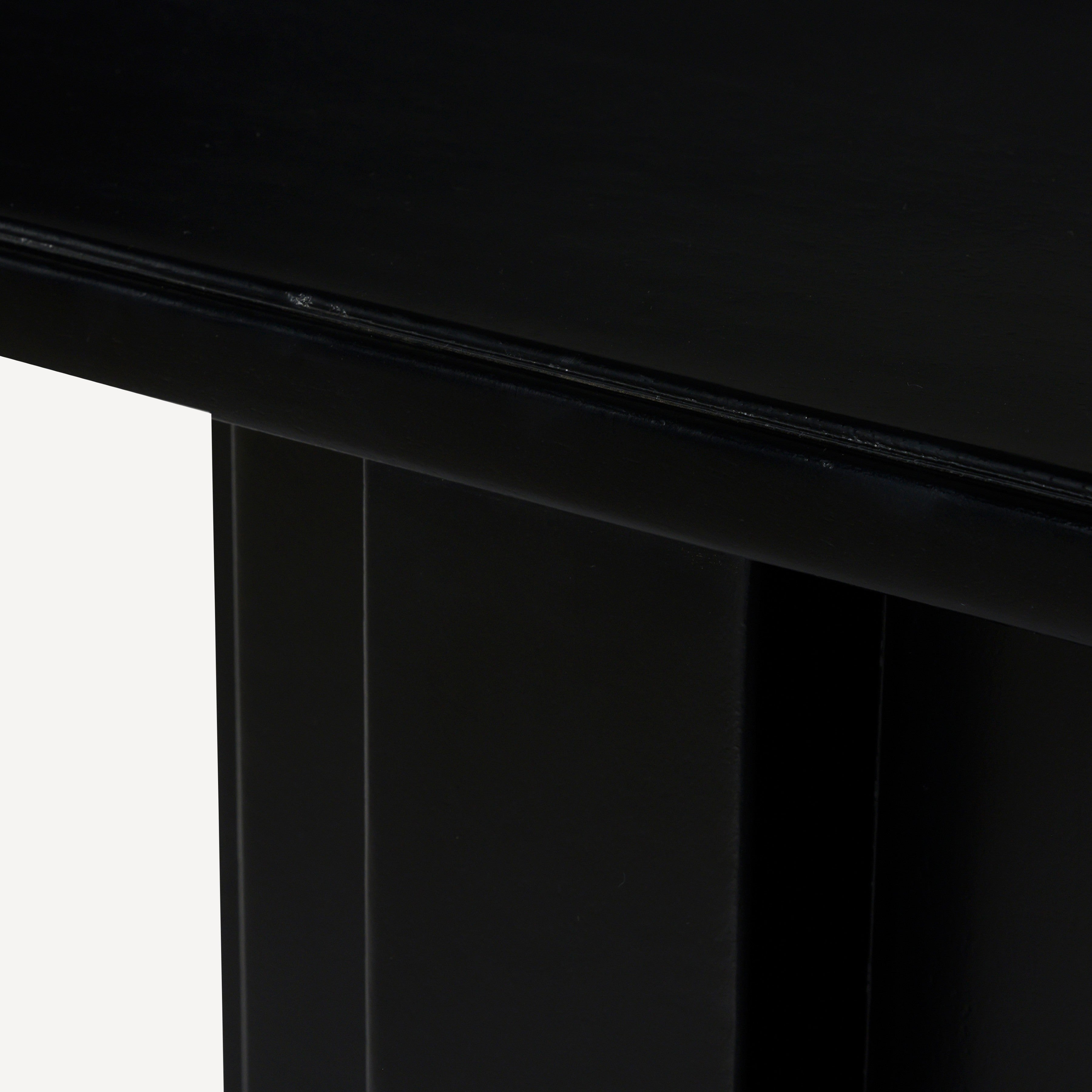 Range Solid Wood Console - Charcoal