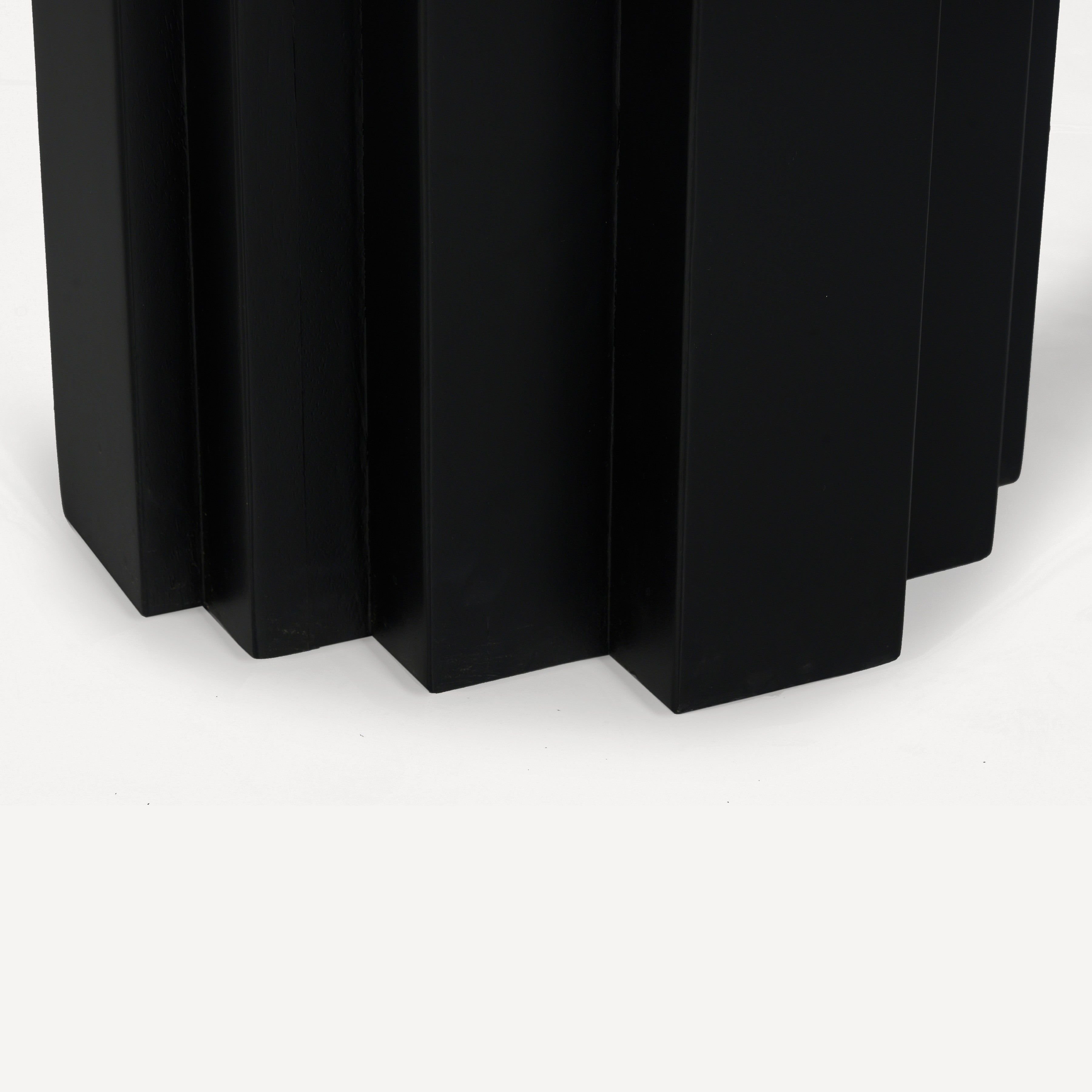 Range Solid Wood Console - Charcoal