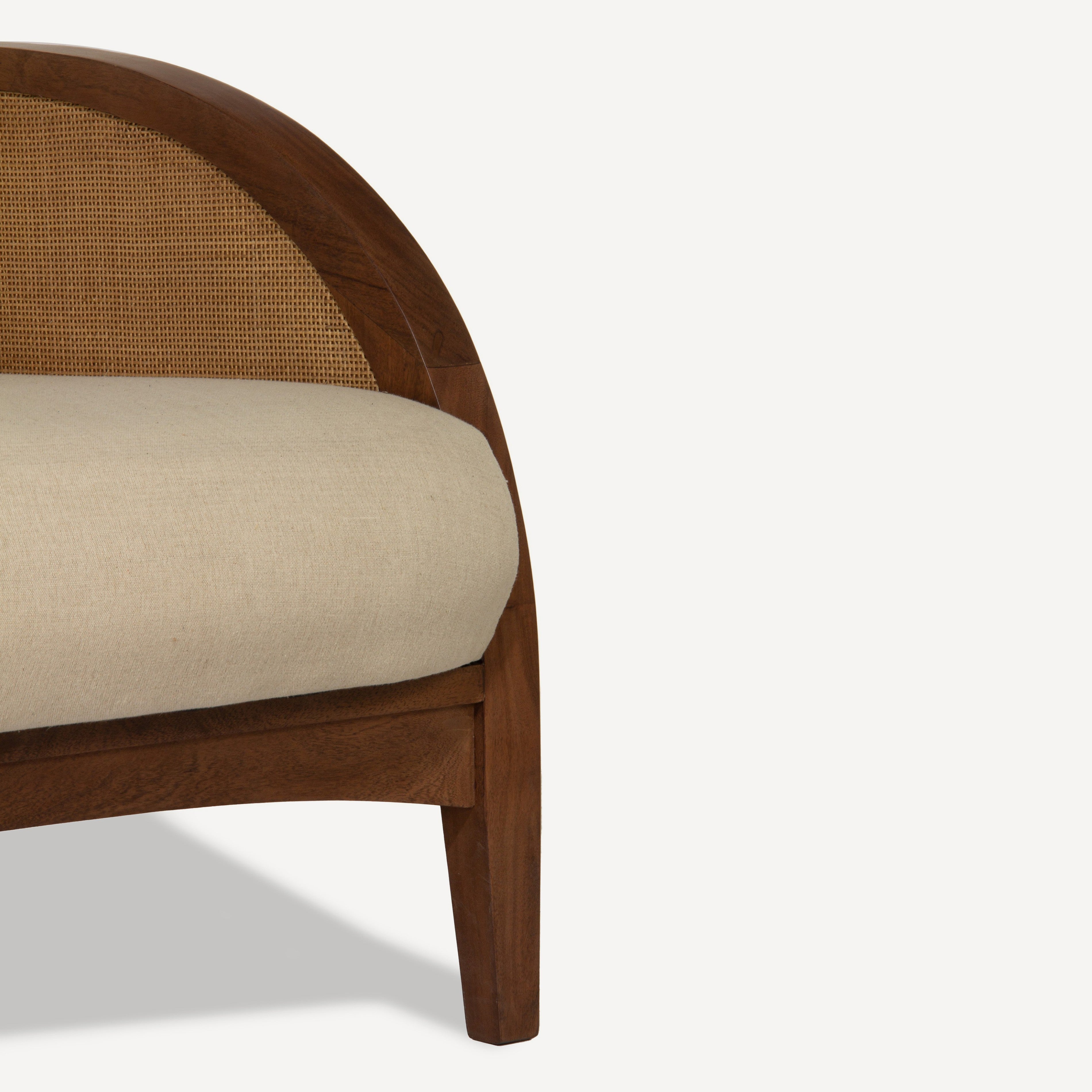 Francisco Cane Solid Wood Lounge