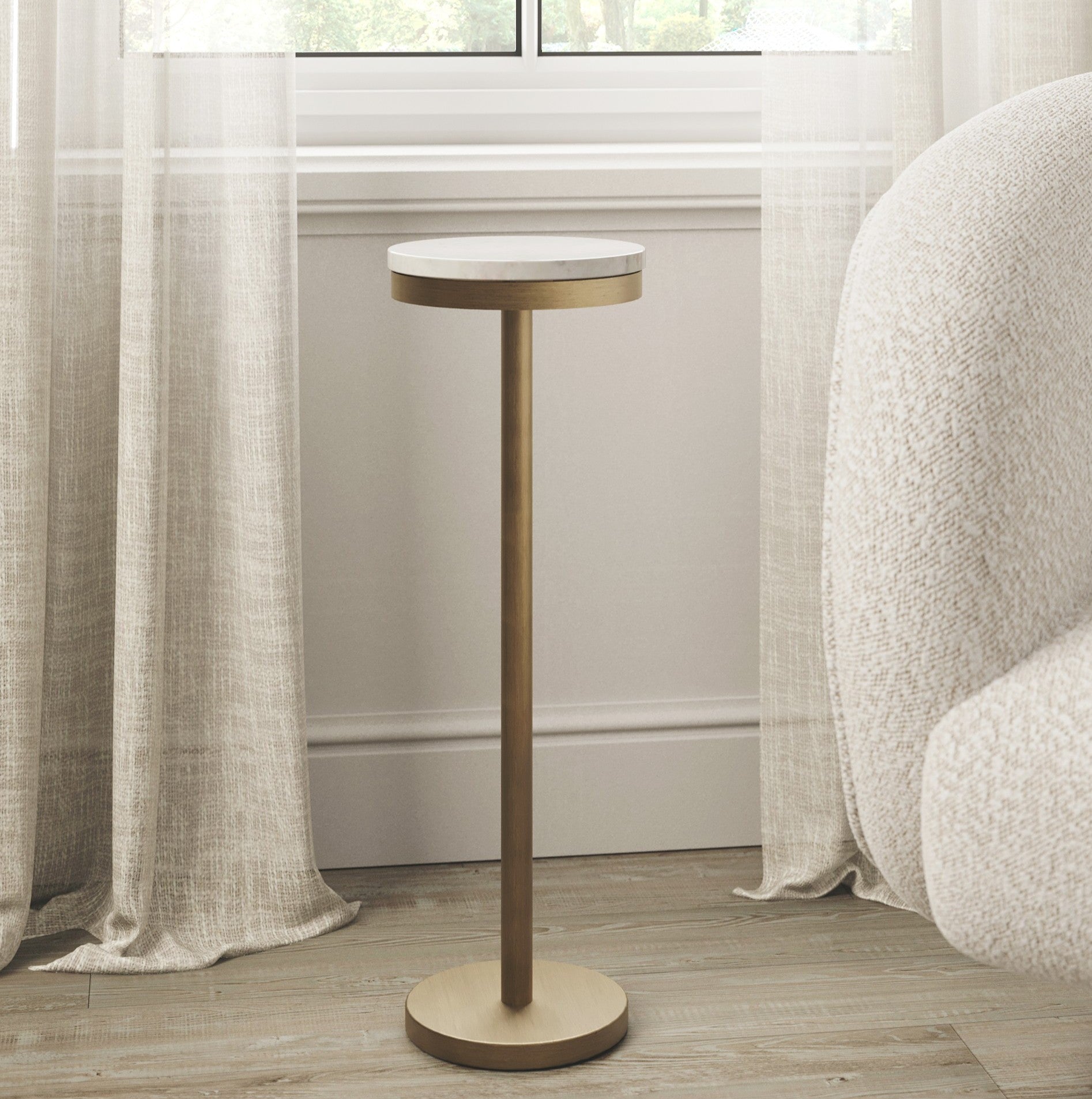 Shay Marble Drink Table