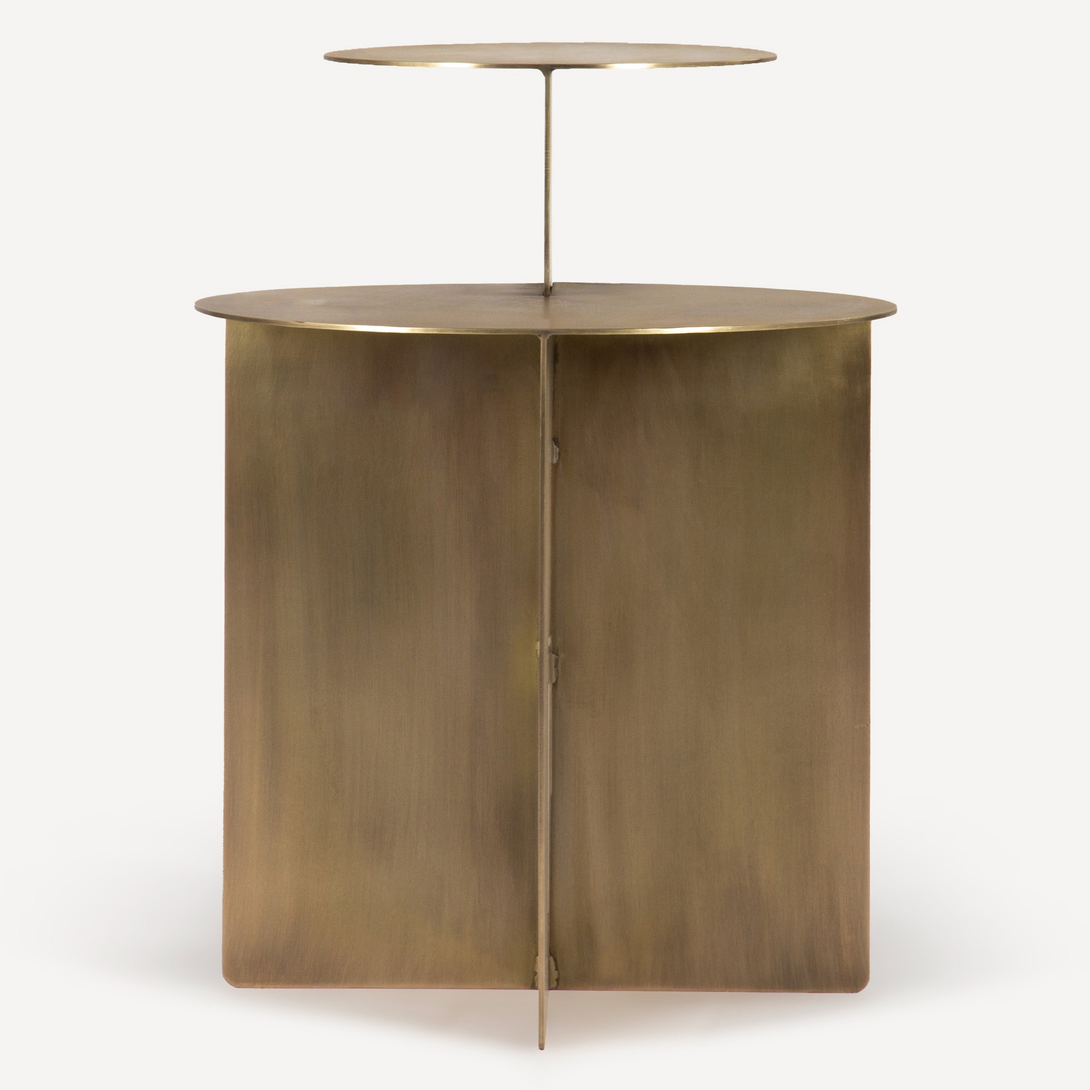 Eclipse Antique Brass Side Table