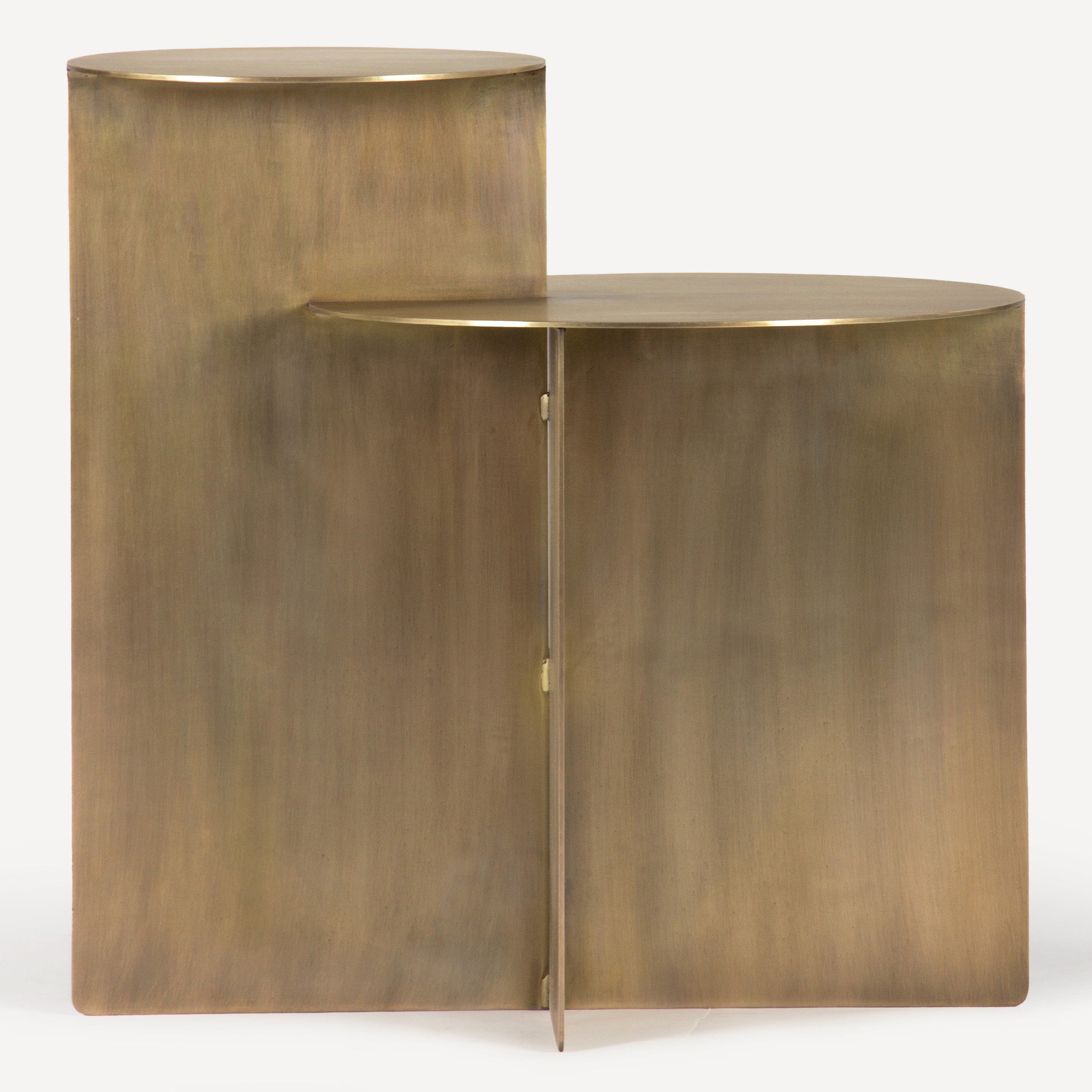 Eclipse Antique Brass Side Table