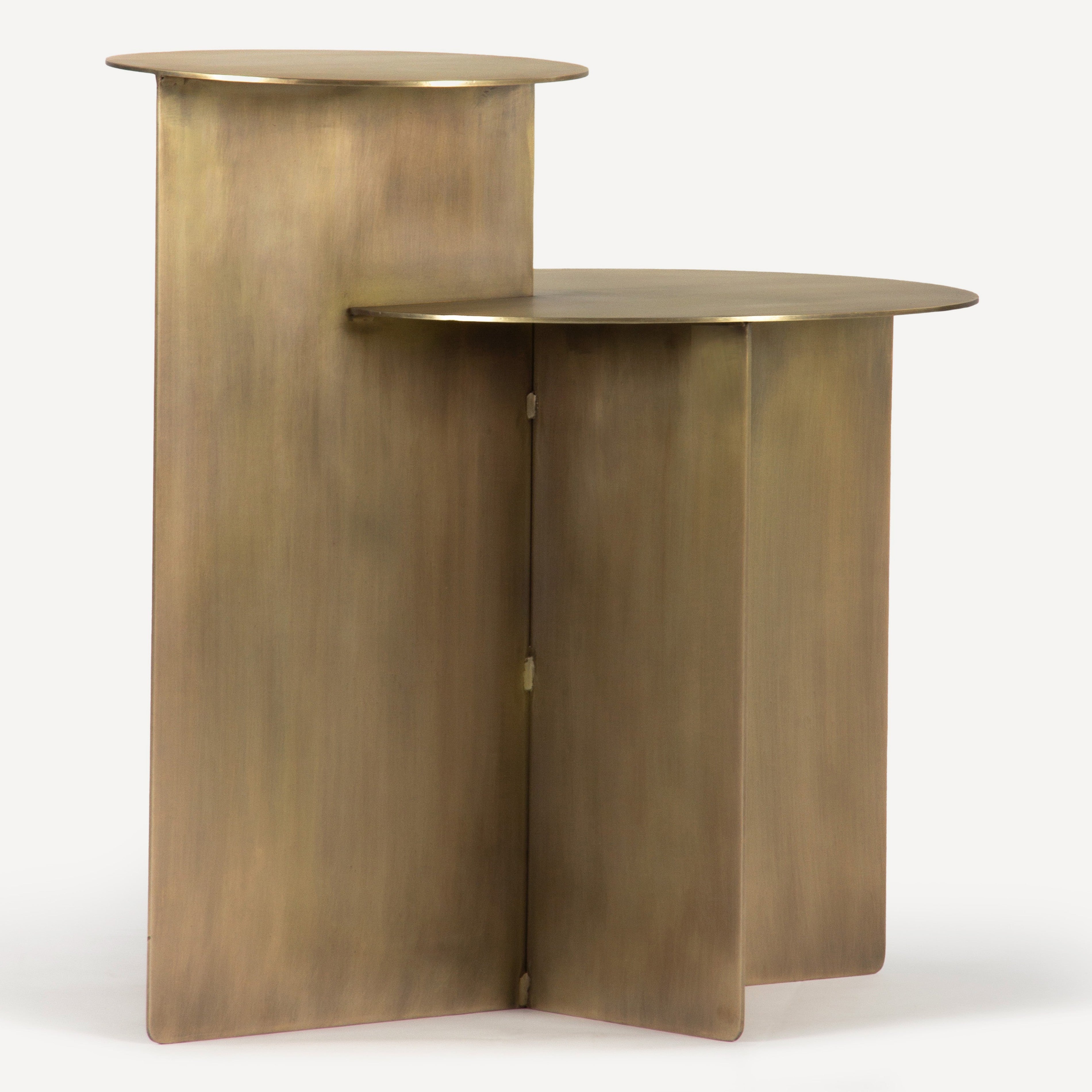 Eclipse Antique Brass Side Table