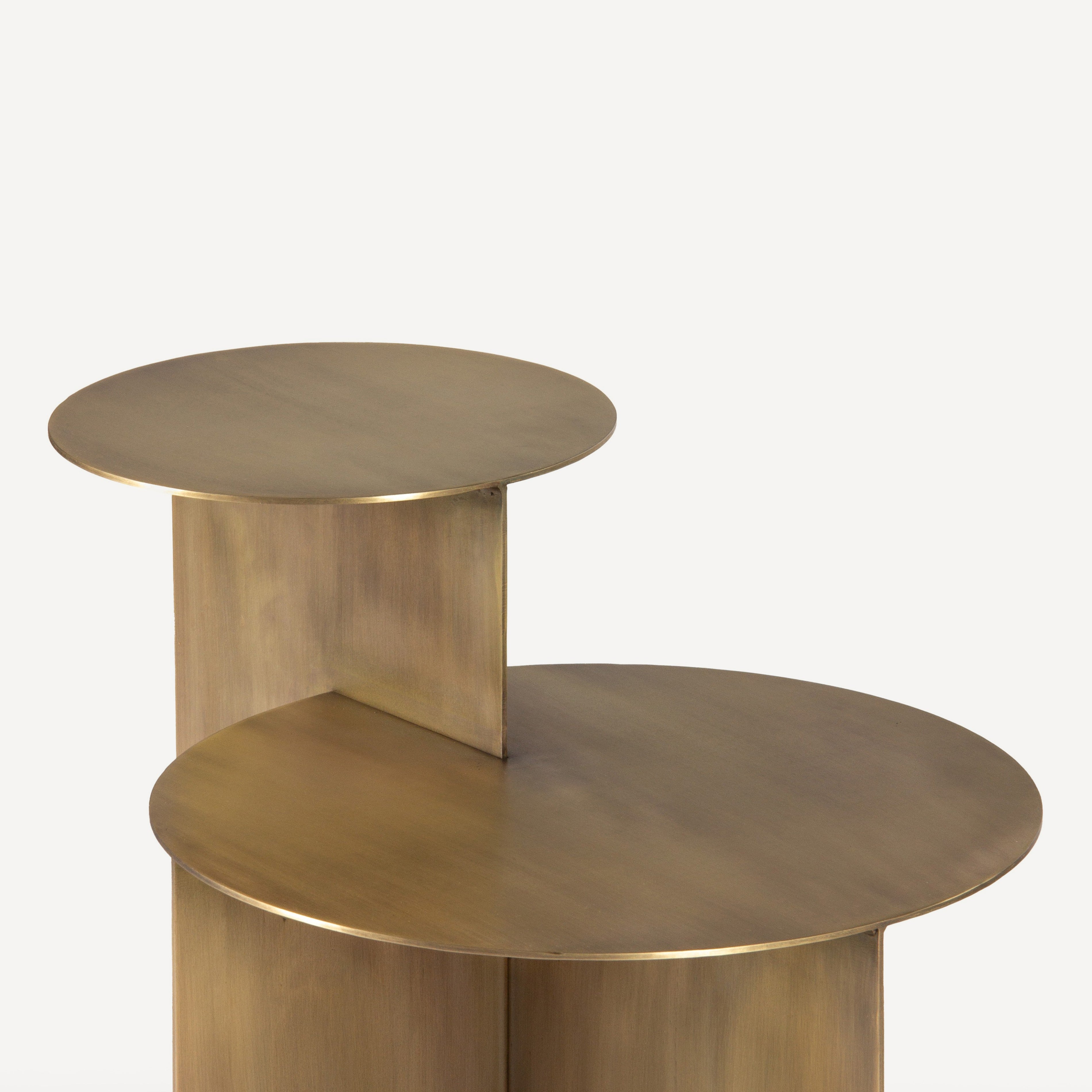 Eclipse Antique Brass Side Table