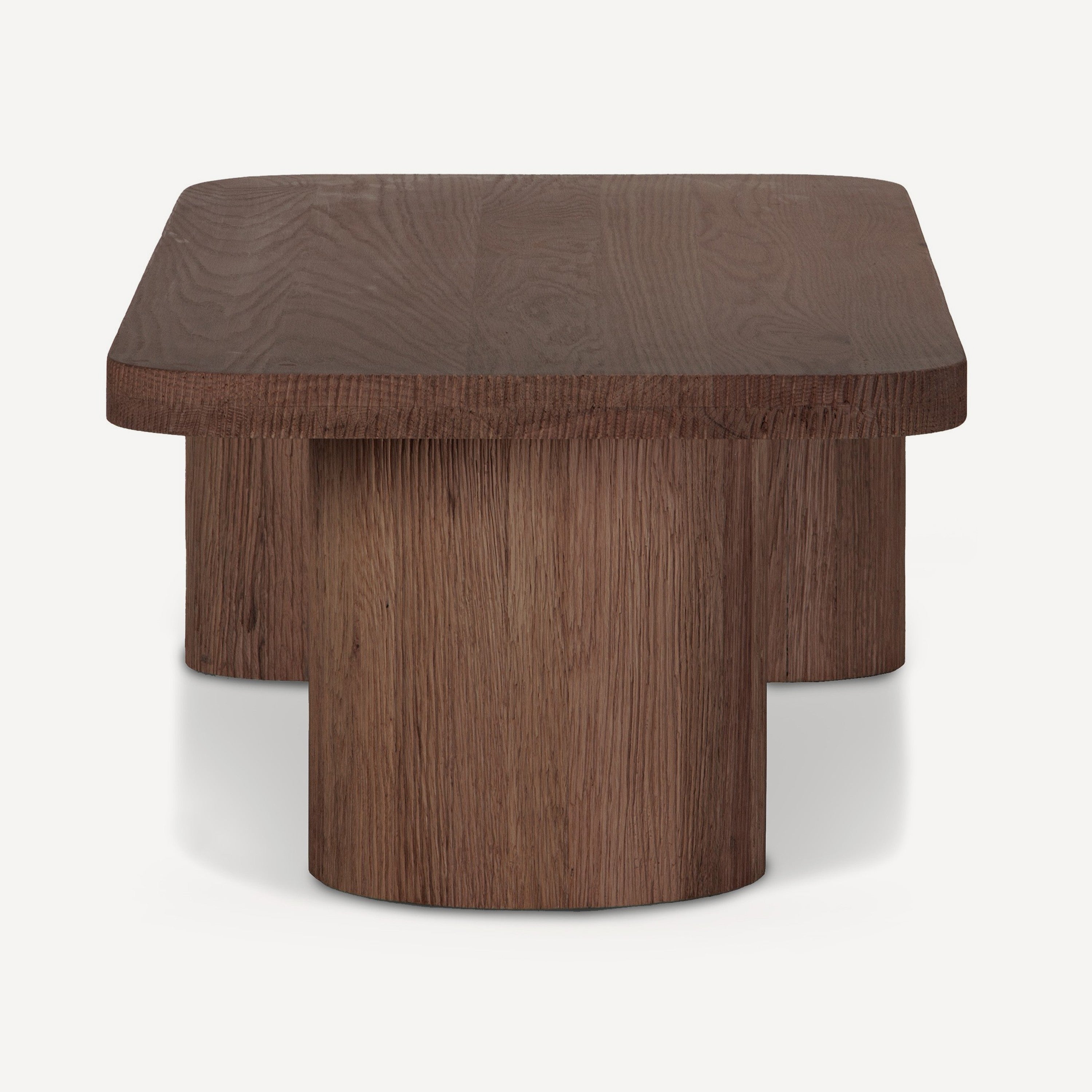 Mono Solid Oak Coffee Table - Brown