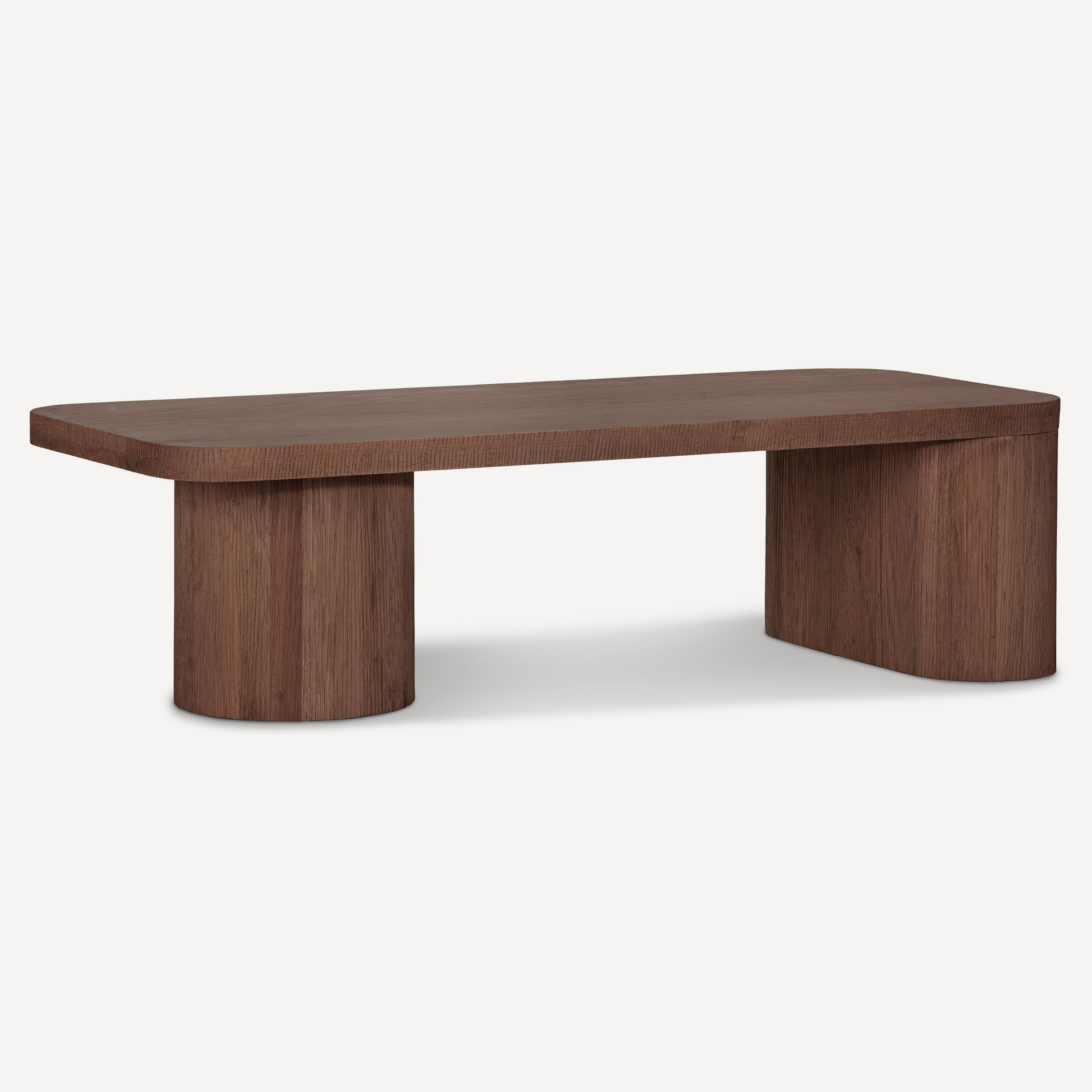 Mono Solid Oak Coffee Table - Brown