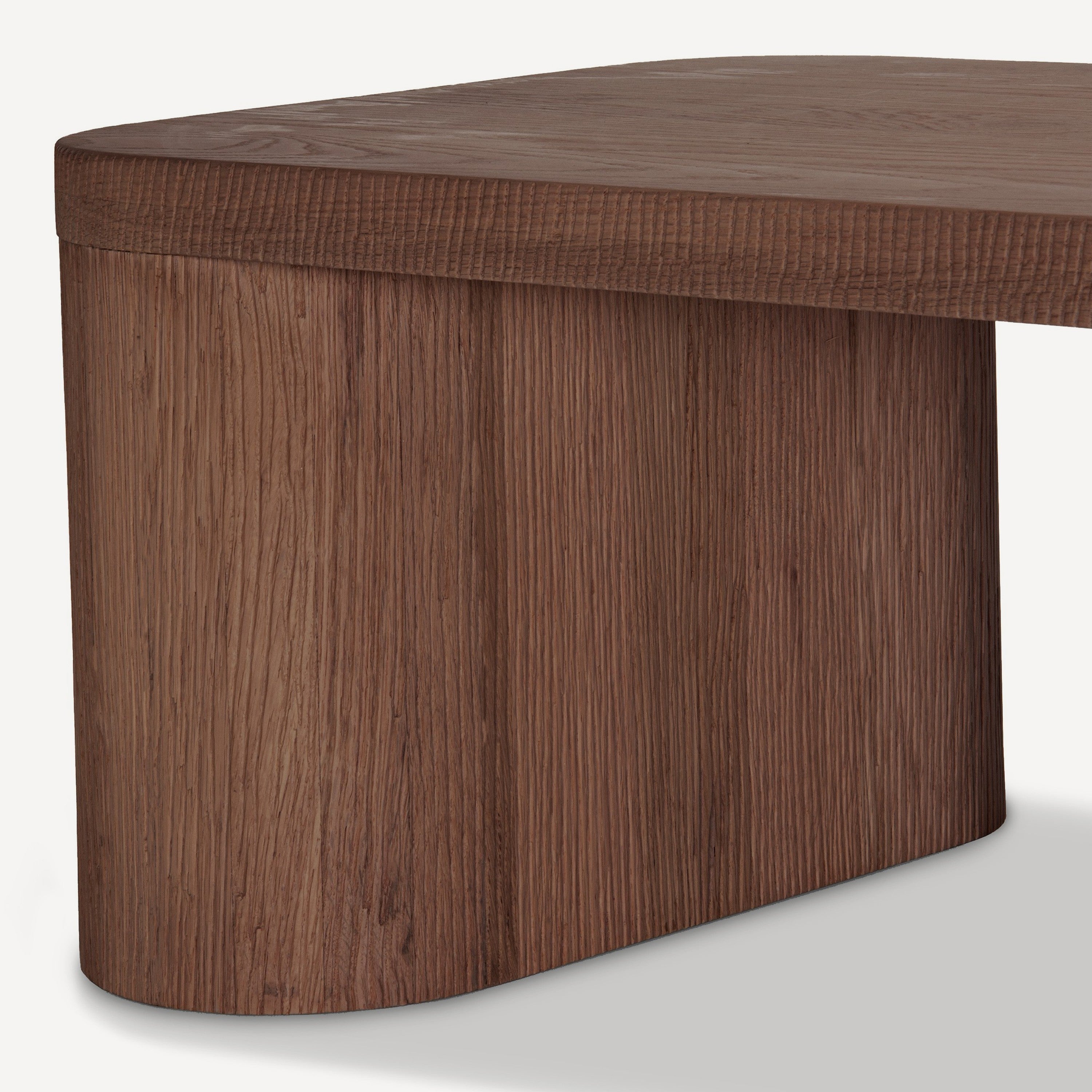 Mono Solid Oak Coffee Table - Brown