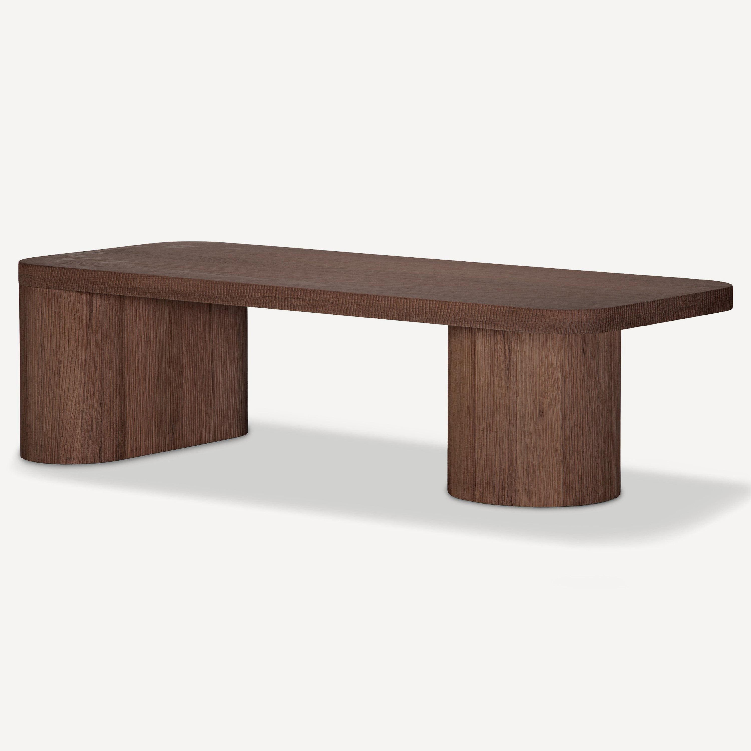 Mono Solid Oak Coffee Table - Brown