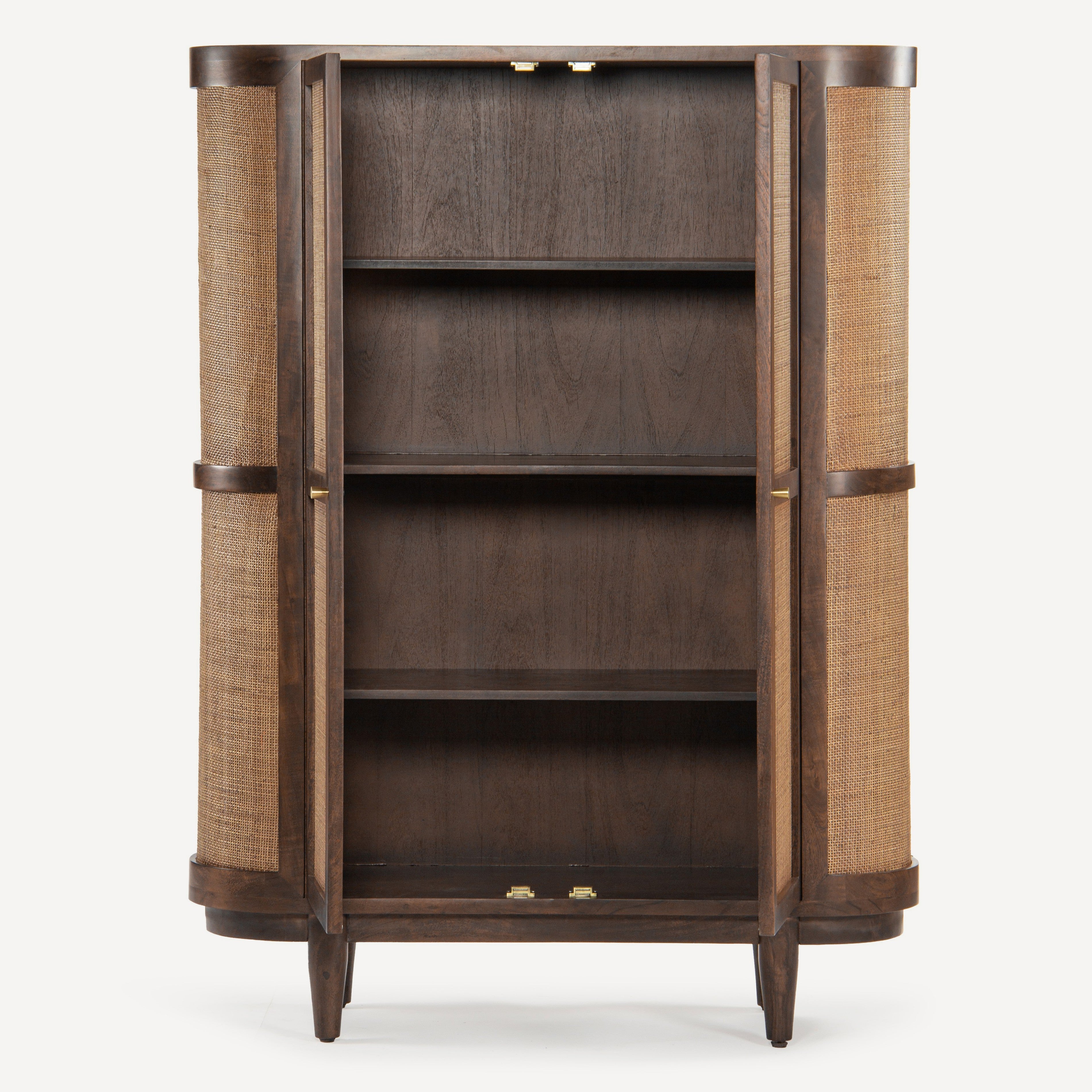 Canggu Cane Solid Wood Cabinet