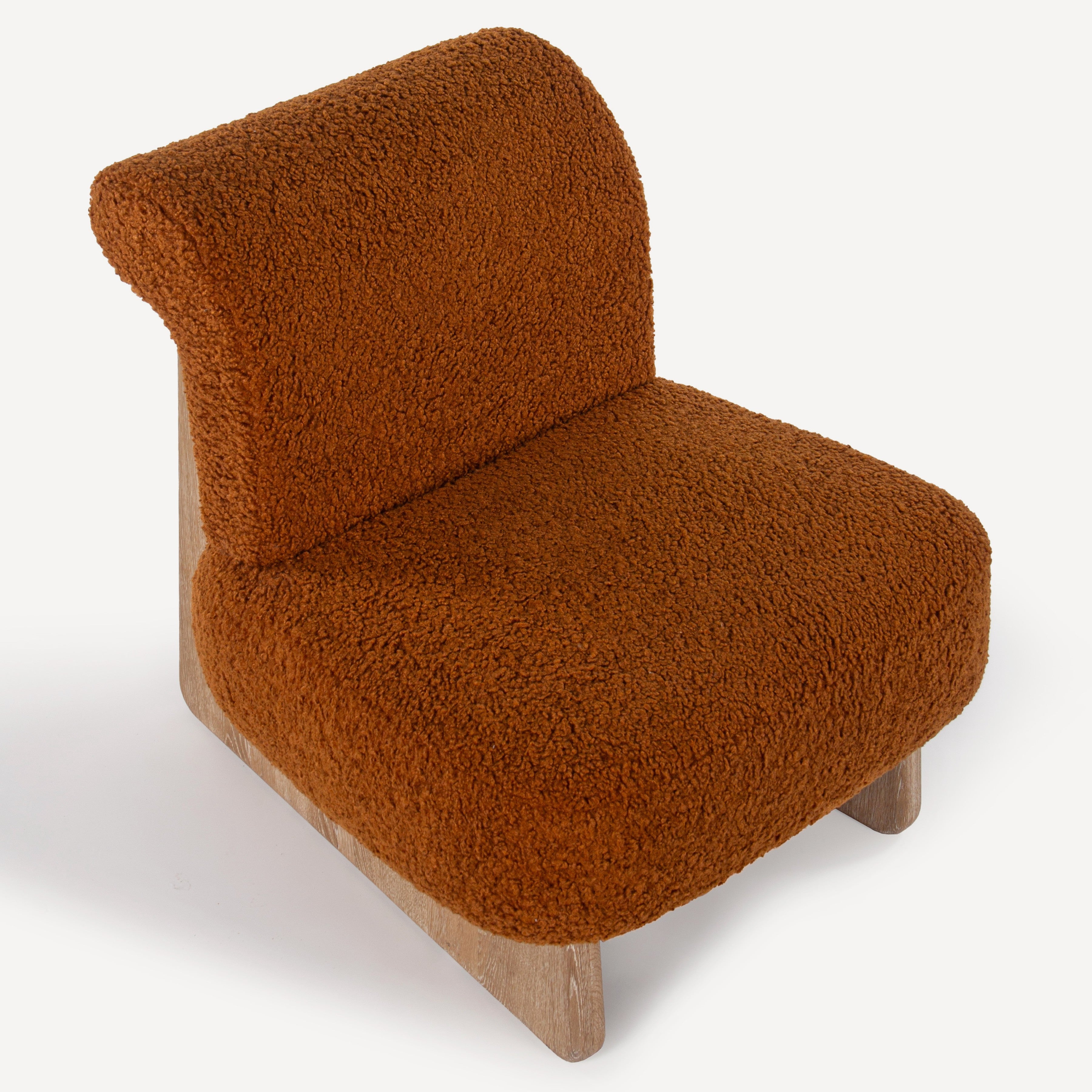 Pronto Upholstered Oak Accent Chair