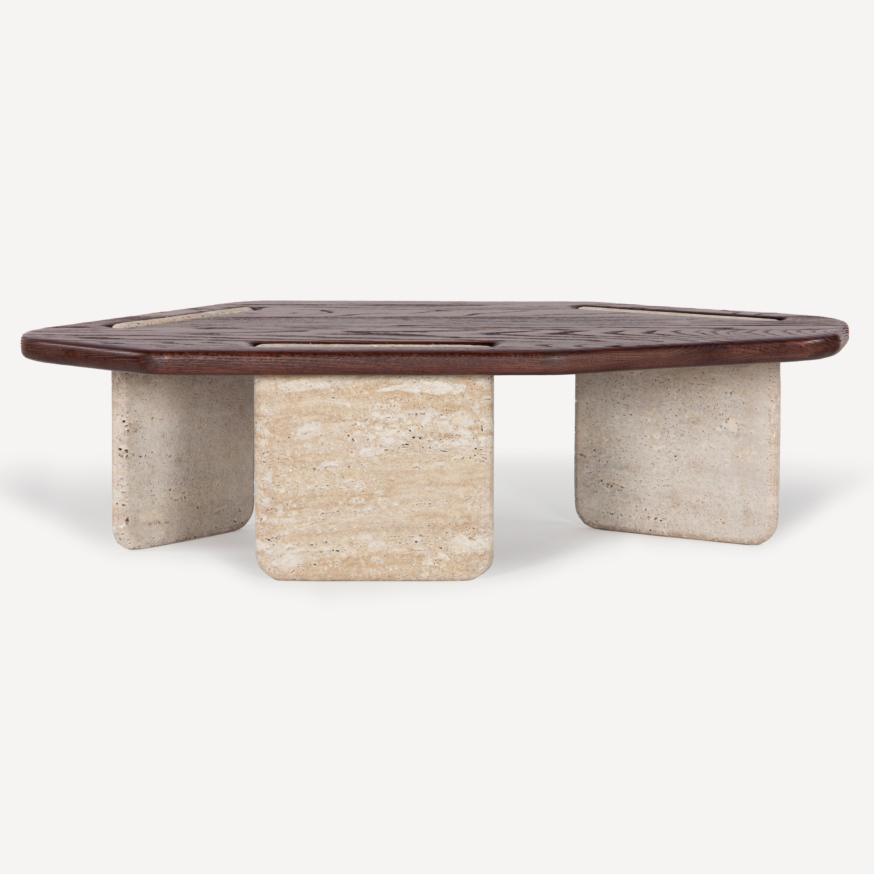 Poly Travertine Oak Coffee Table