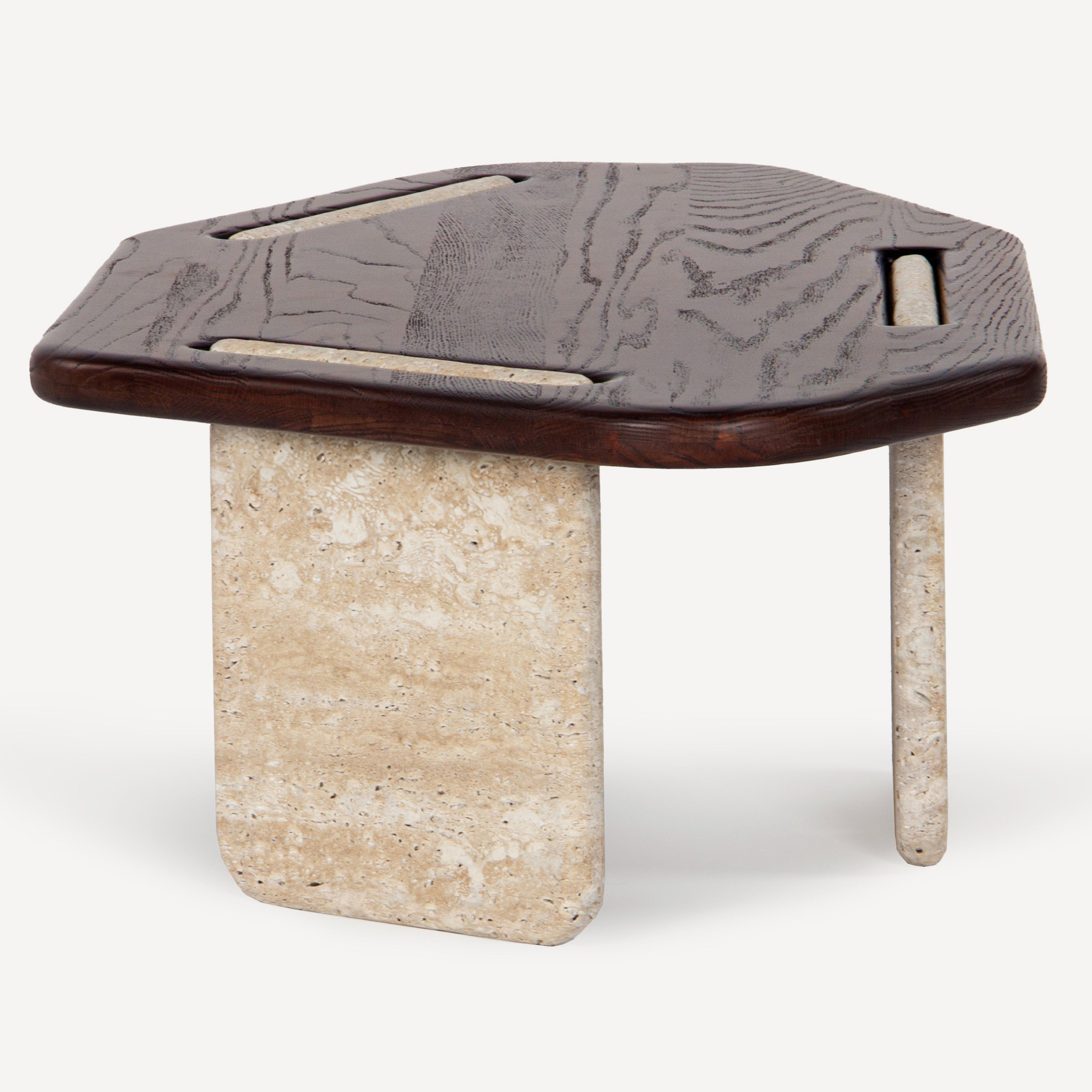 Poly Travertine Oak Coffee Table