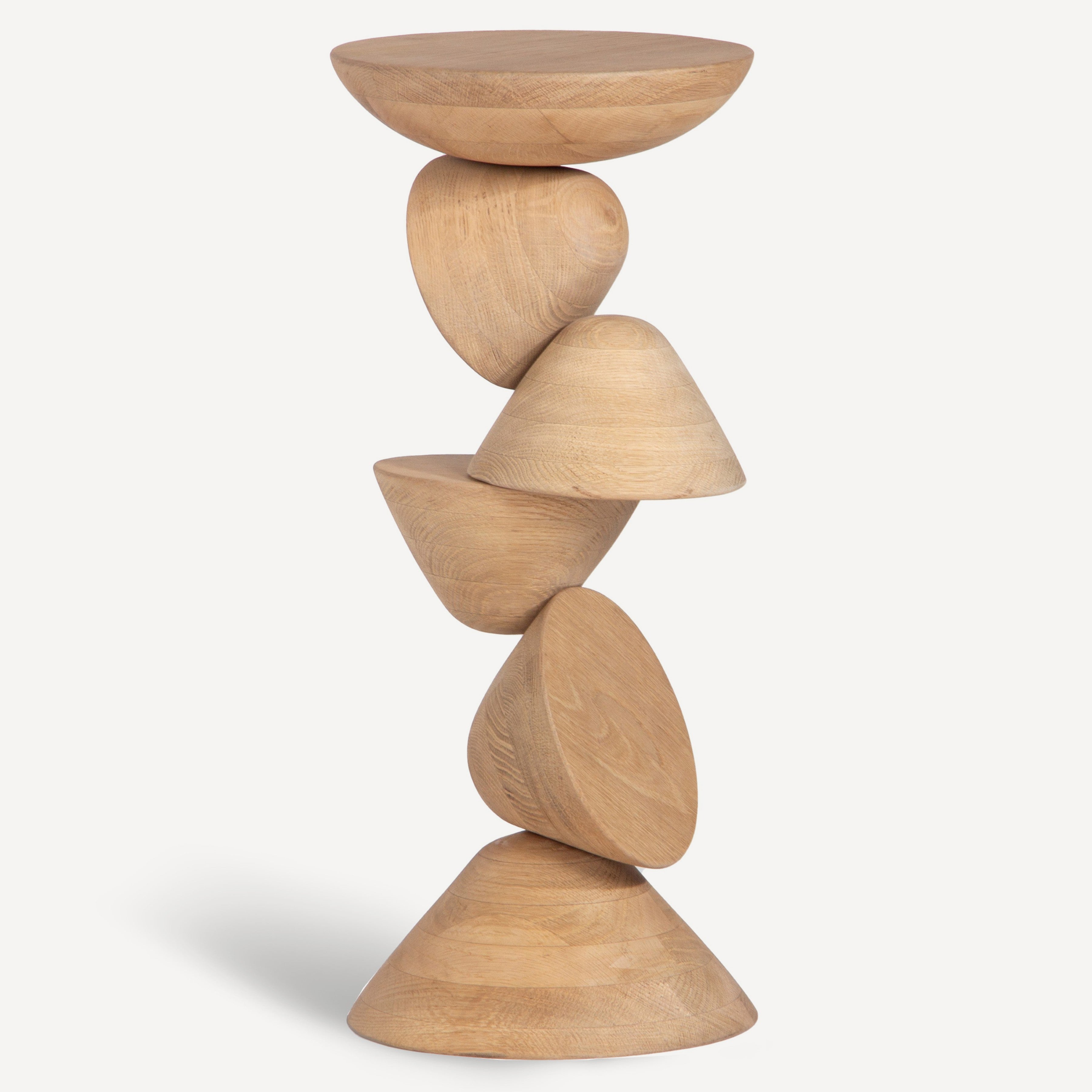 Mound Solid Oak Drink Table