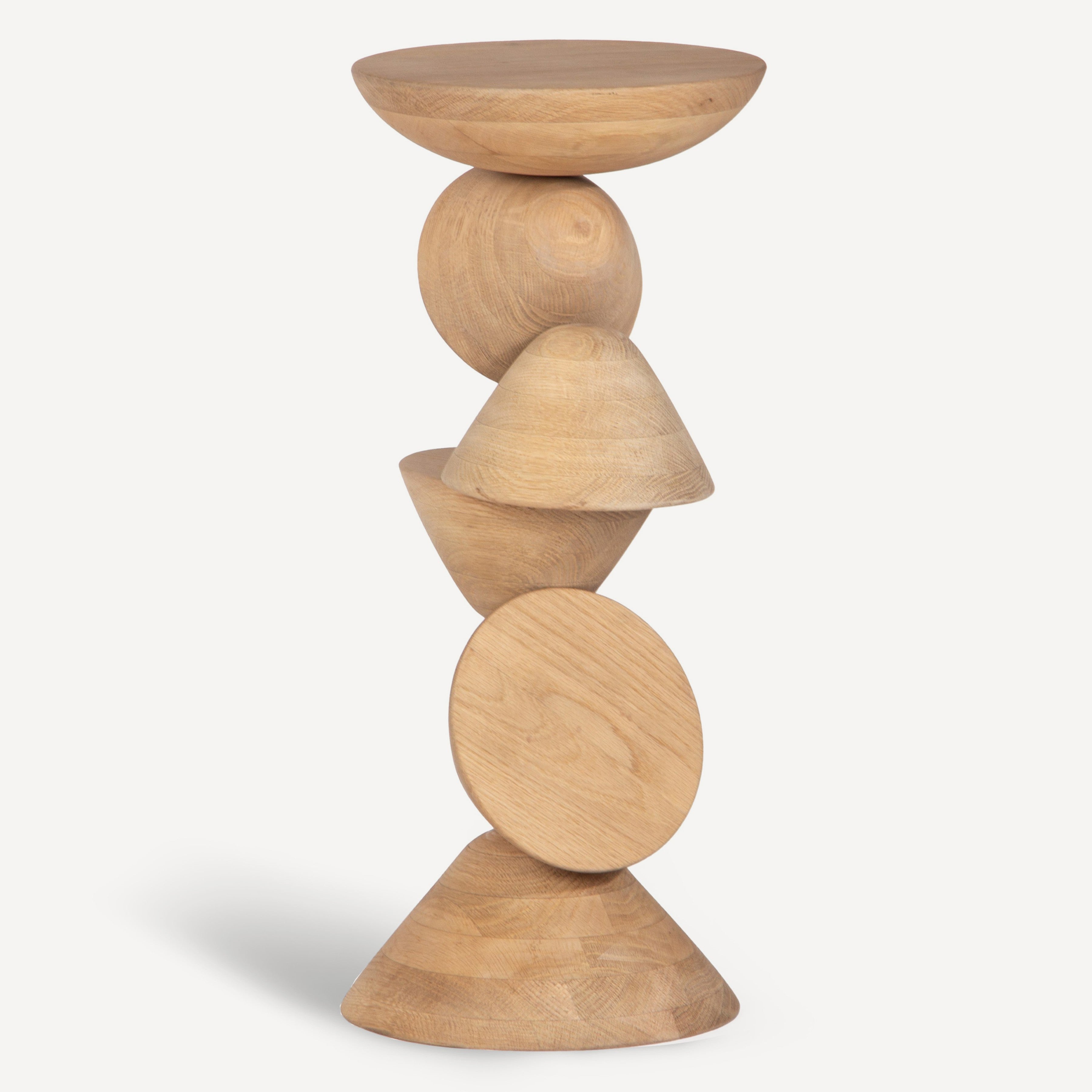Mound Solid Oak Drink Table