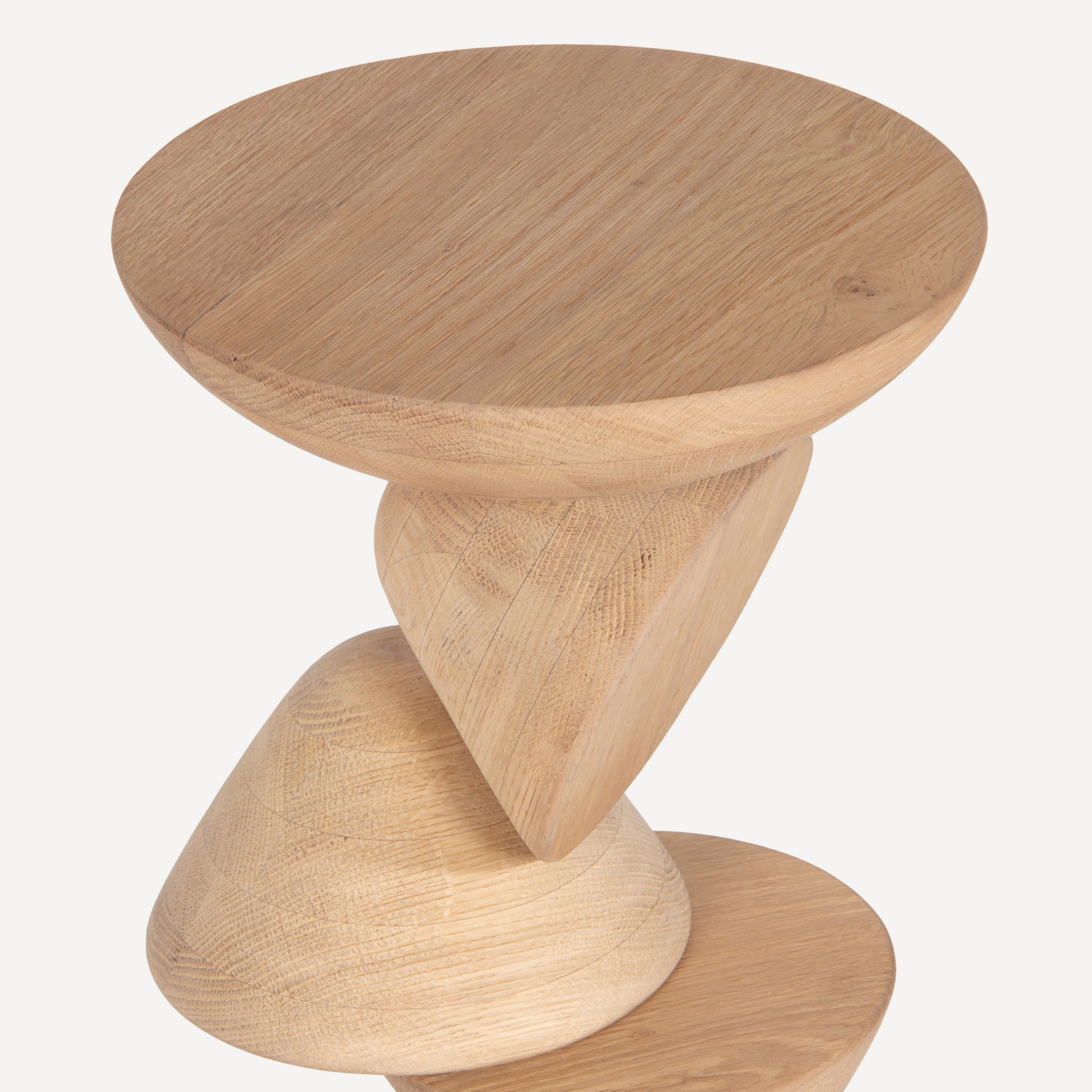 Mound Solid Oak Drink Table