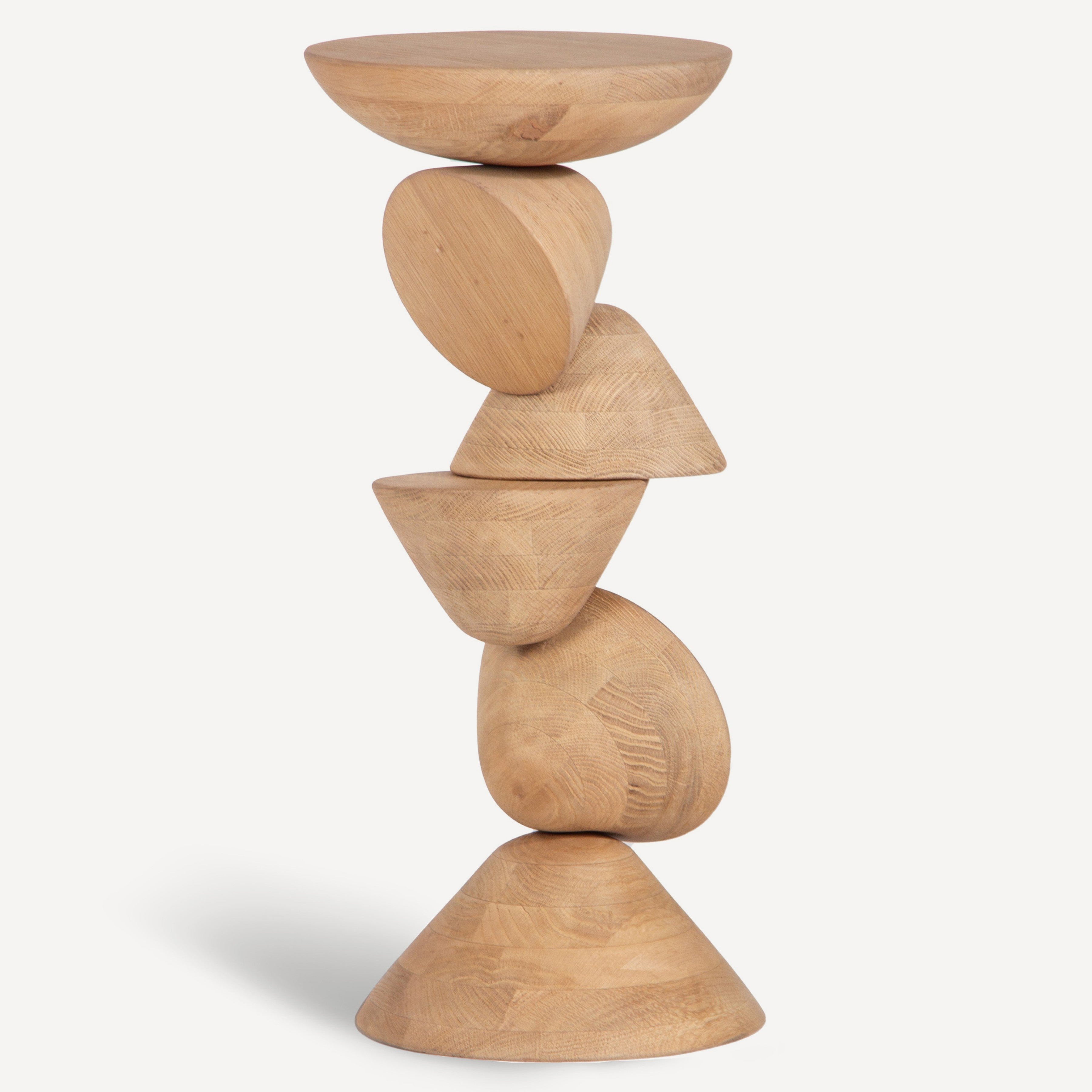 Mound Solid Oak Drink Table