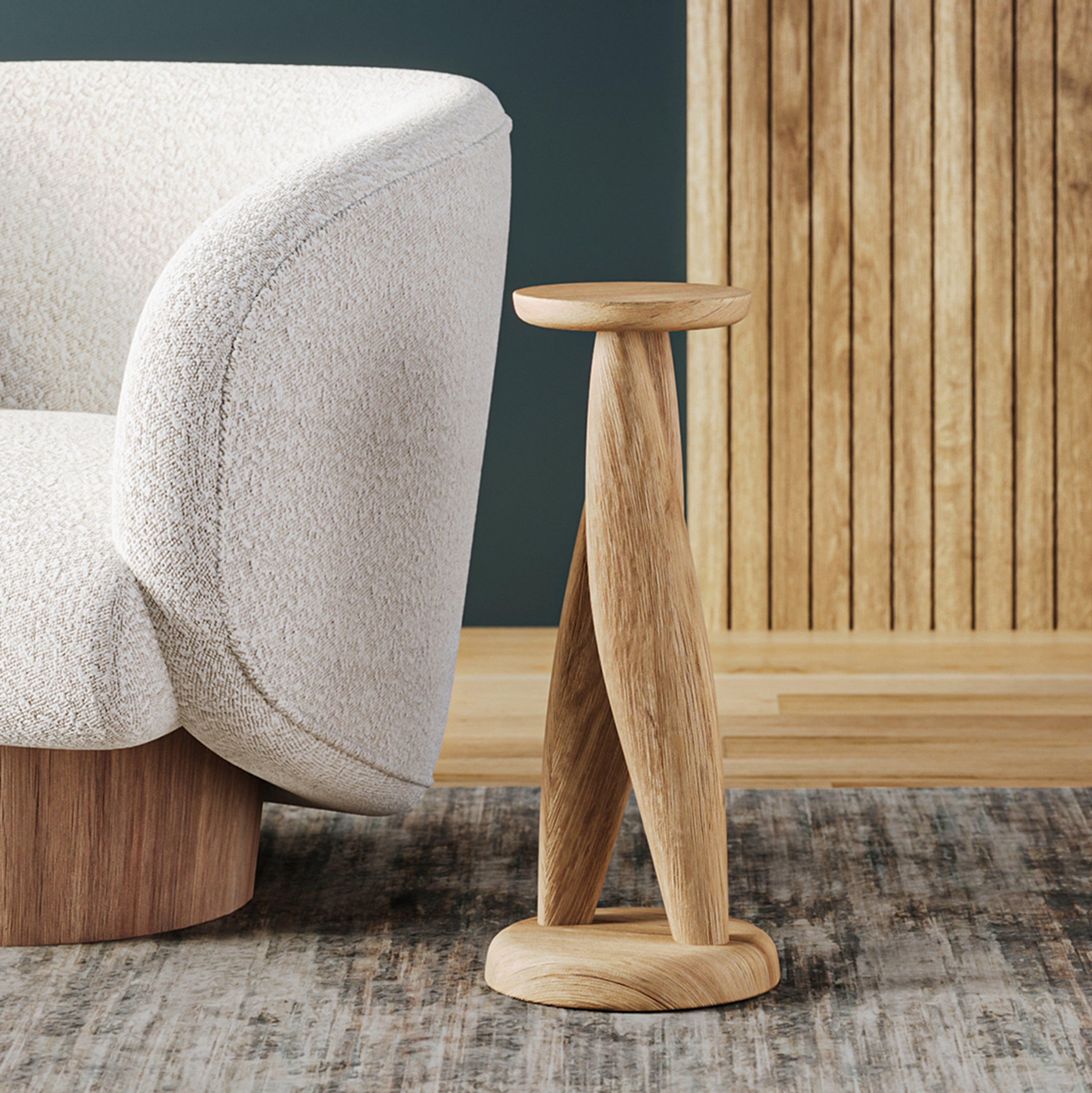 Tola Solid Oak Drink Table