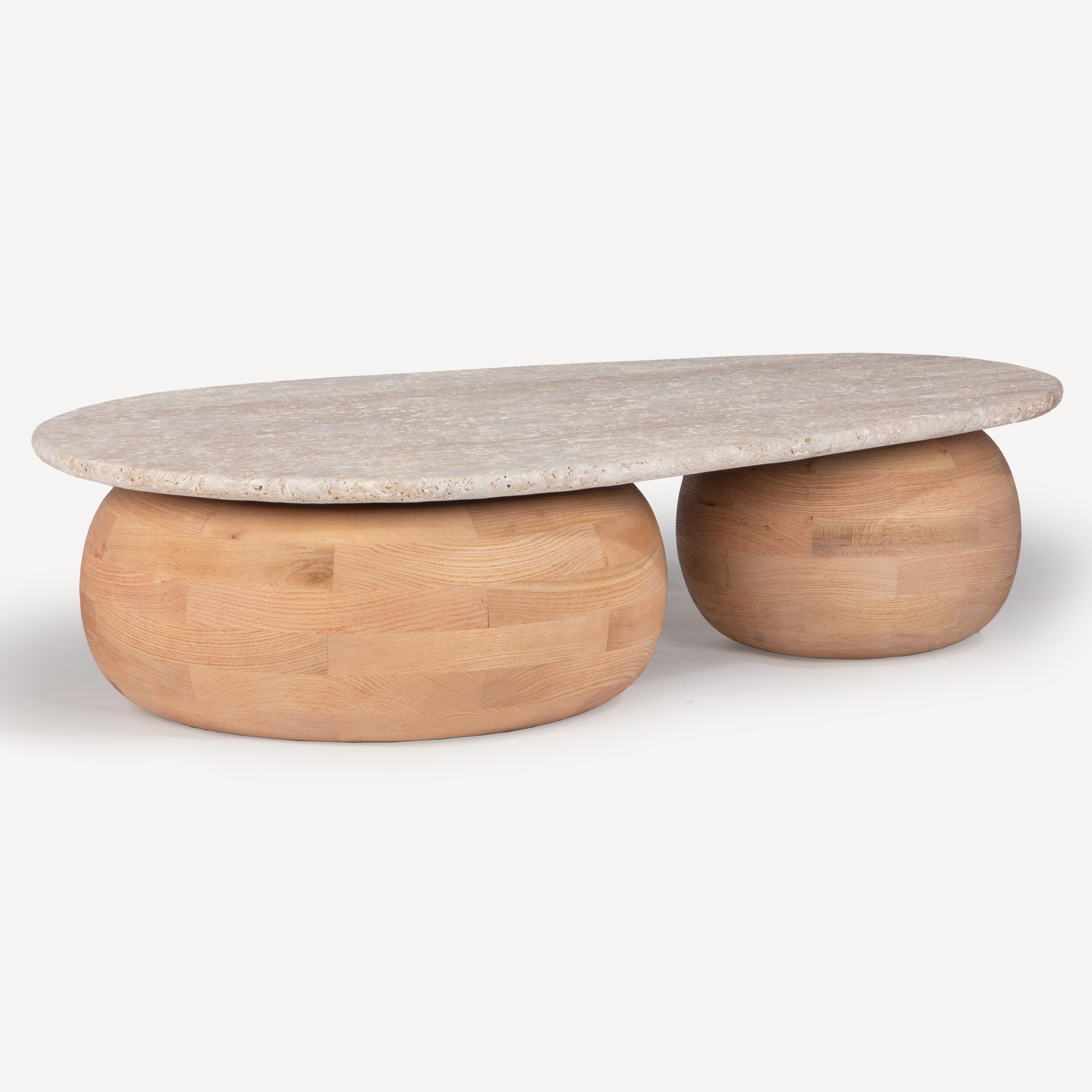 Pondus Travertine Oak Coffee Table