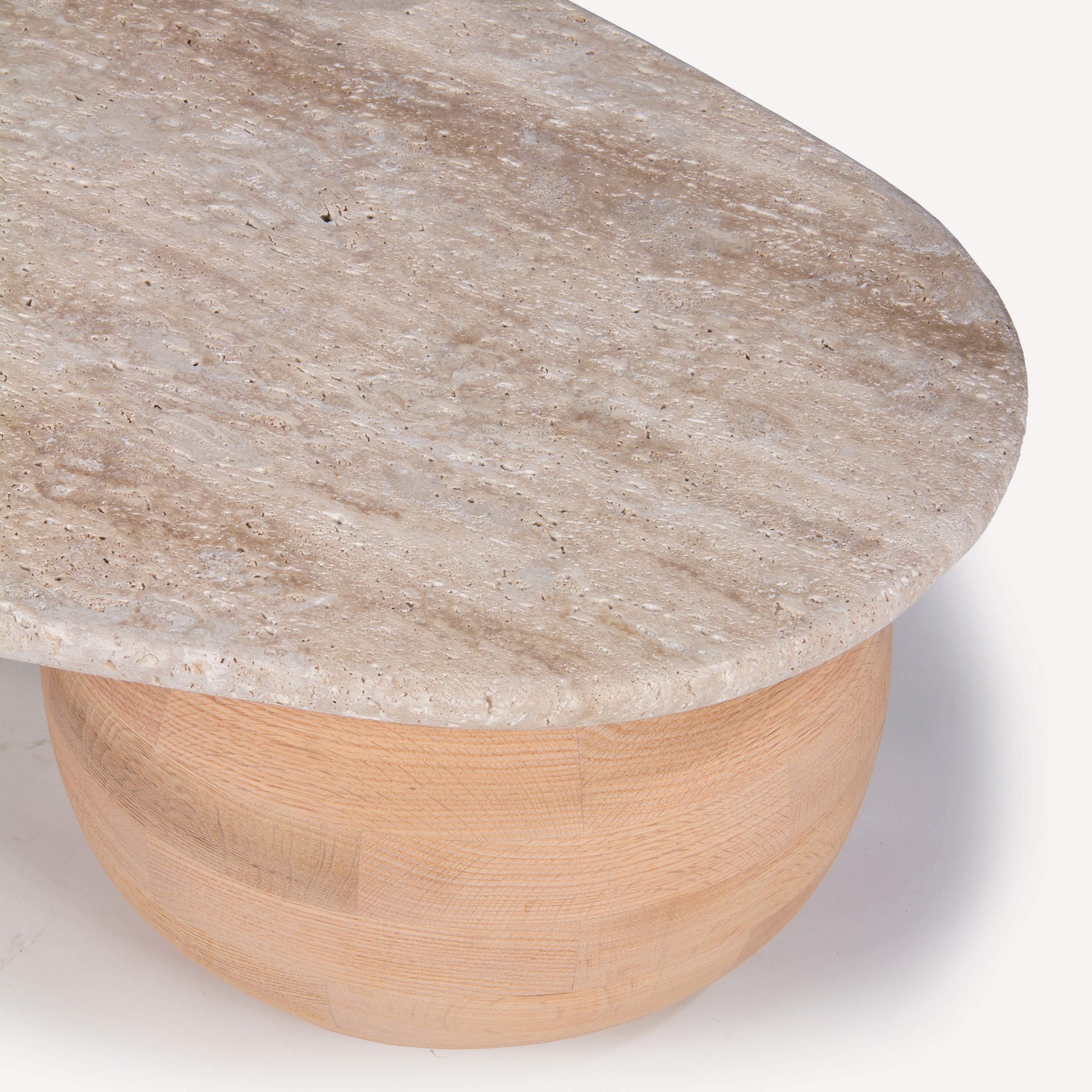Pondus Travertine Oak Coffee Table