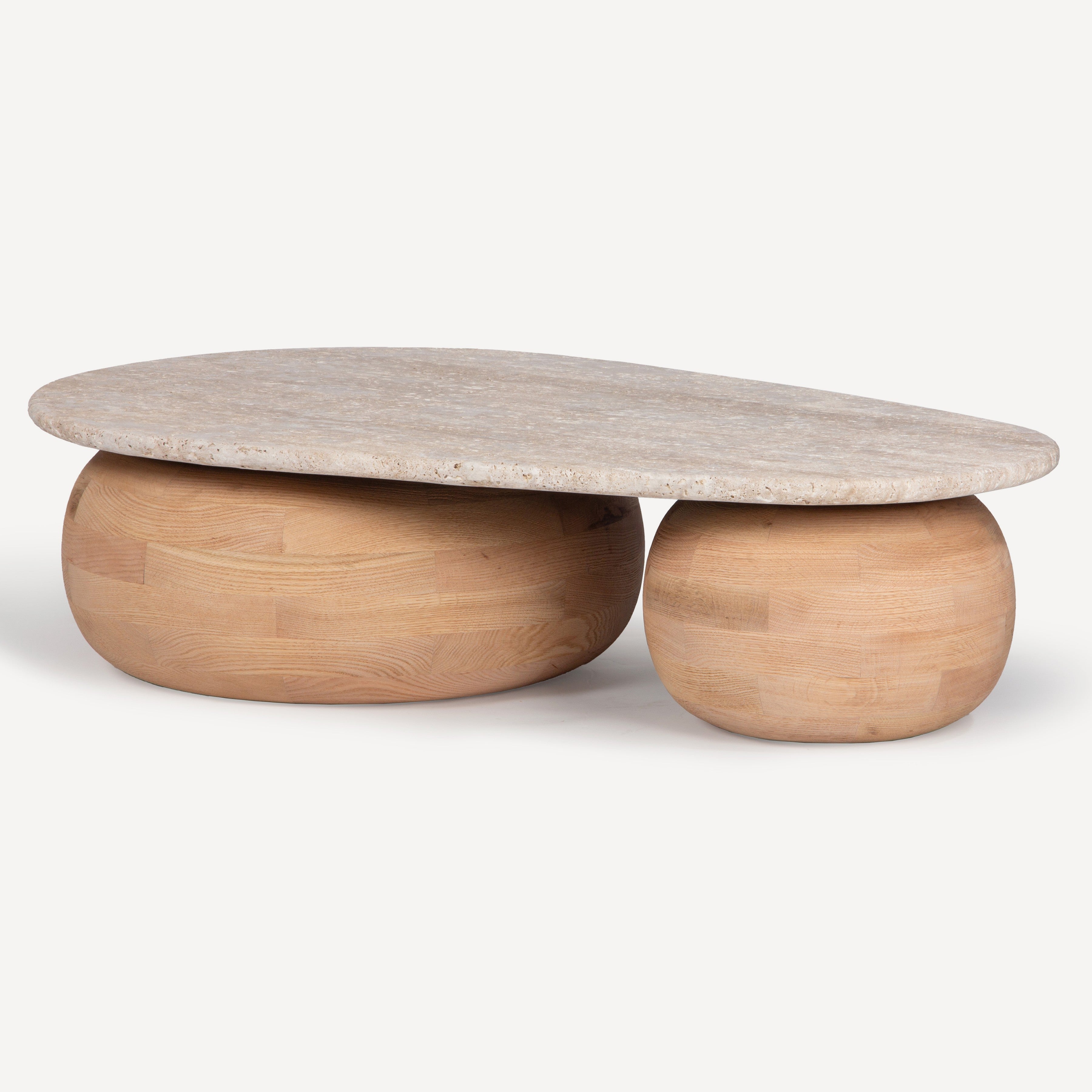 Pondus Travertine Oak Coffee Table
