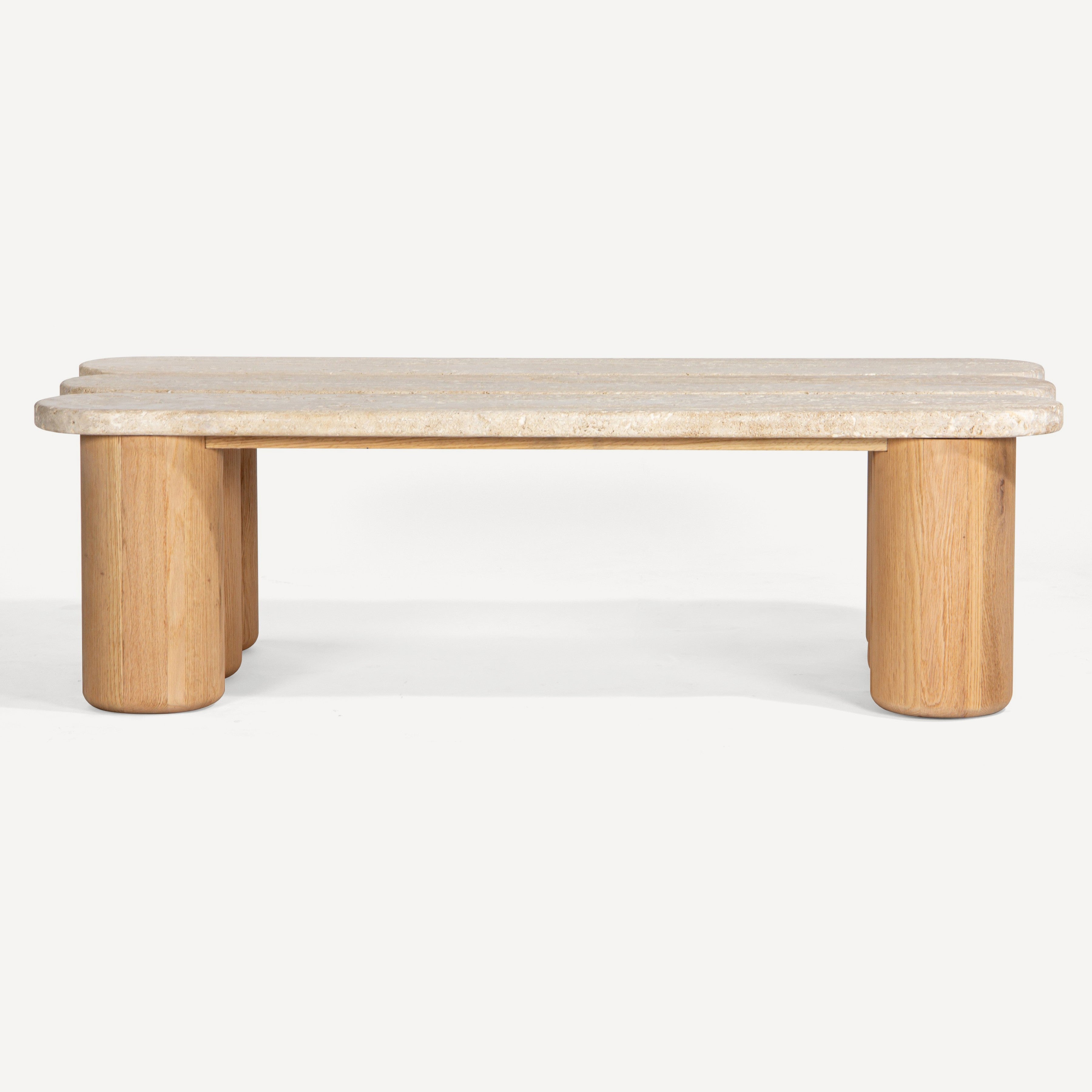 Plank Travertine Oak Coffee Table