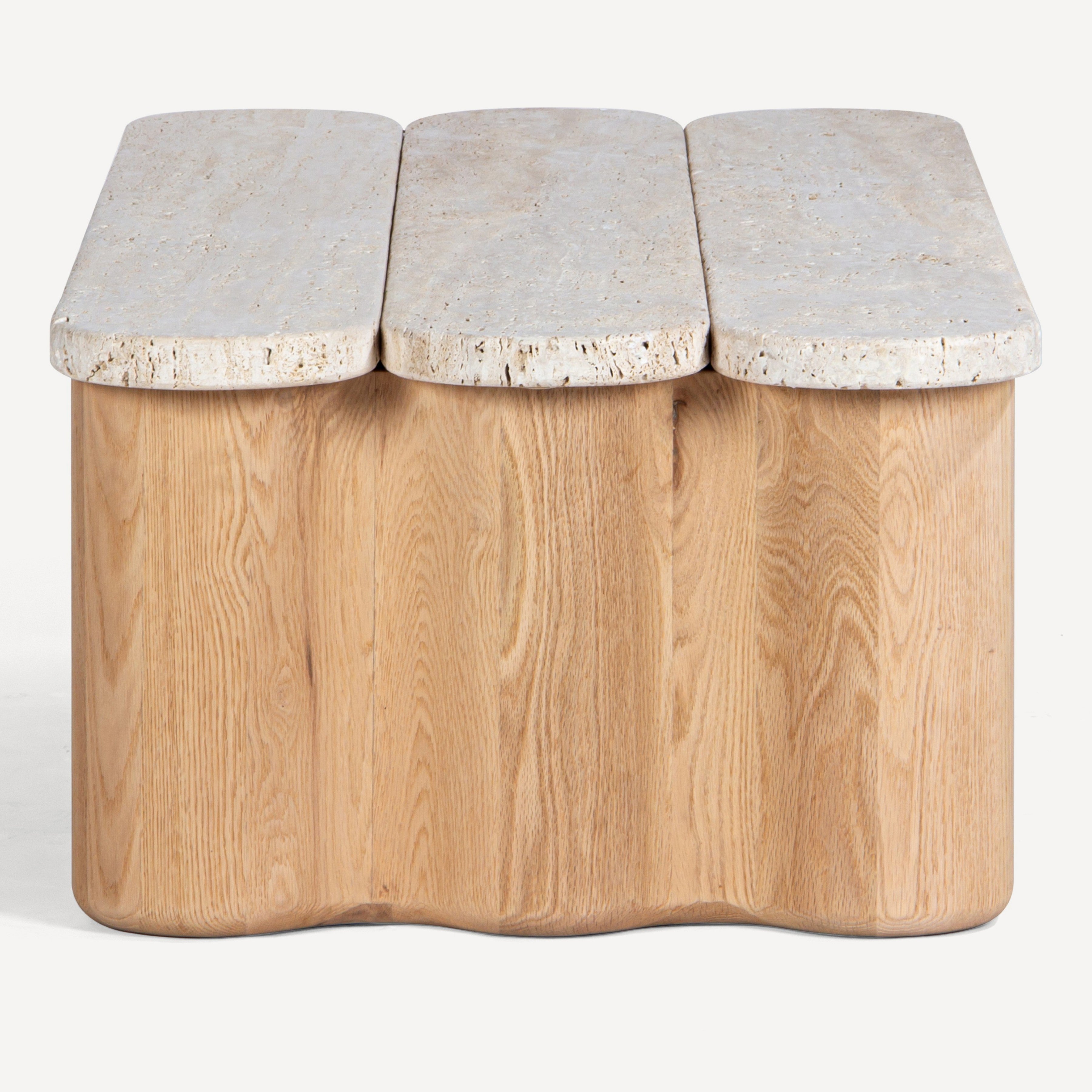 Plank Travertine Oak Coffee Table
