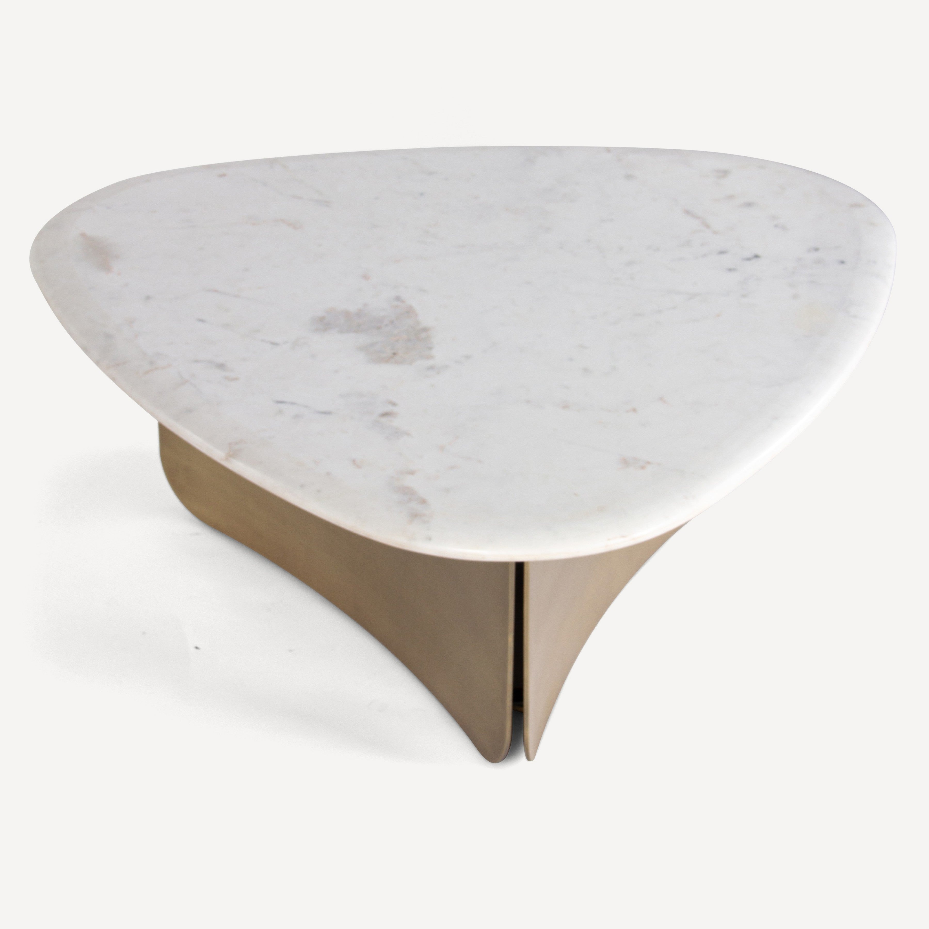 Pablo Marble Antique Brass Coffee Table
