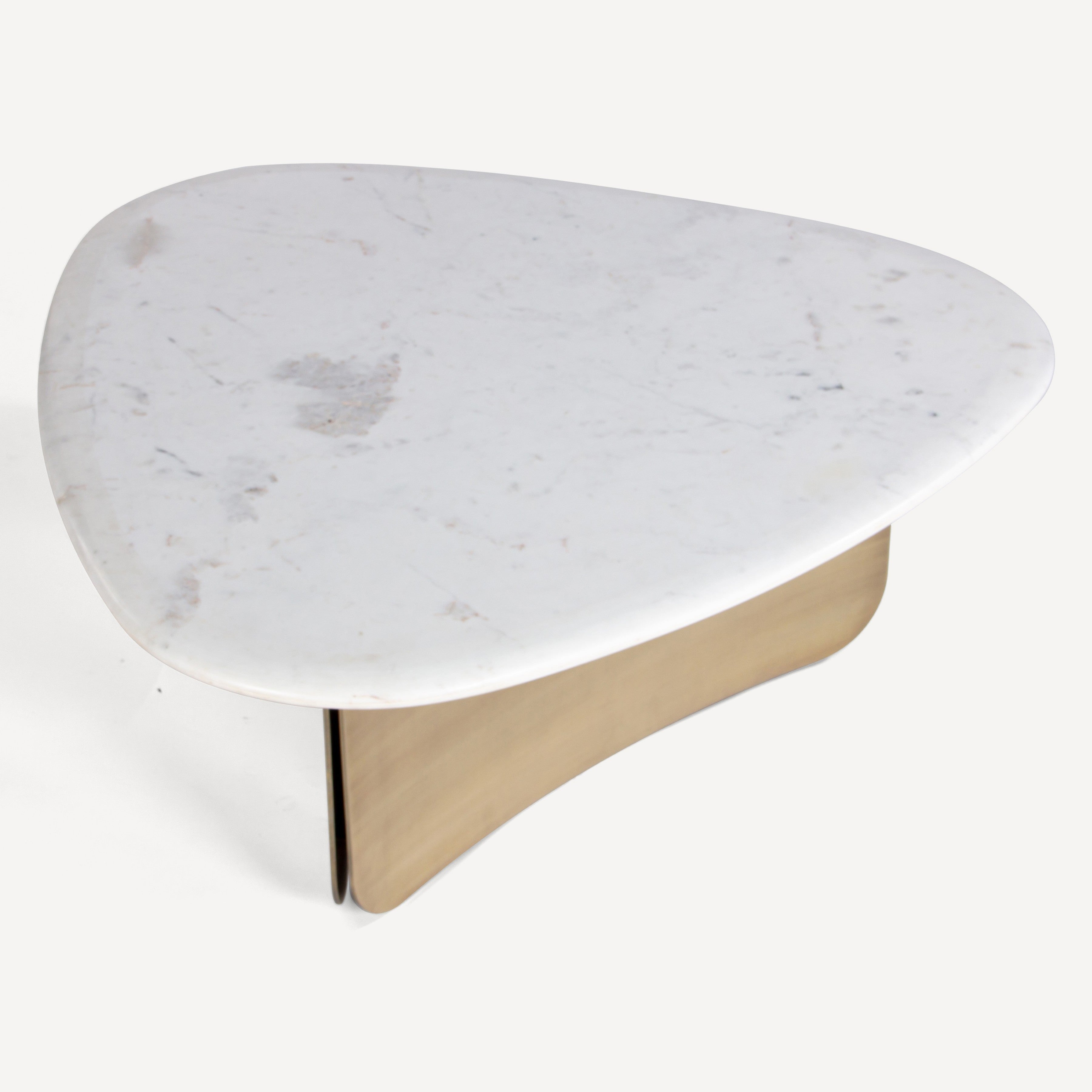 Pablo Marble Antique Brass Coffee Table