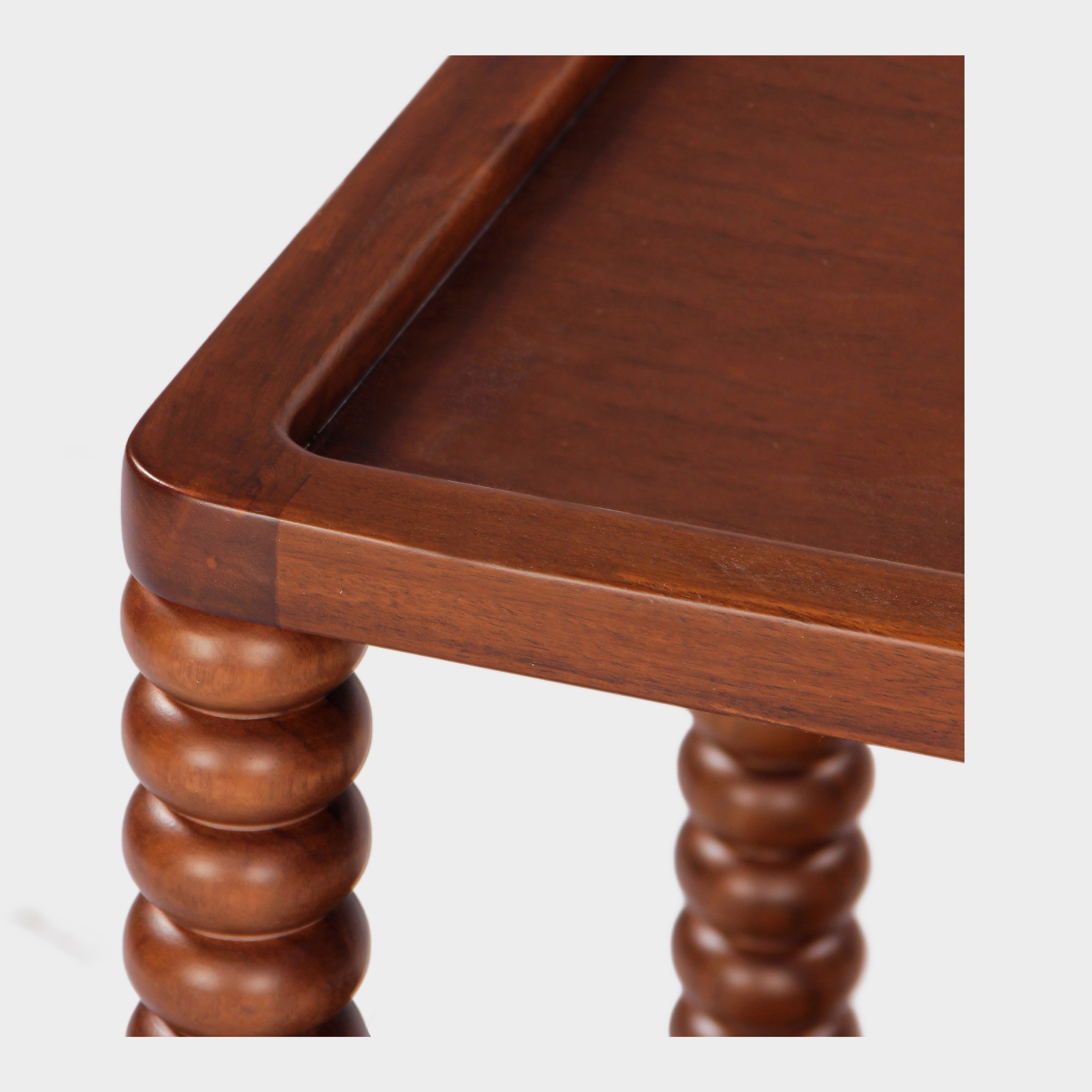 Twist Cane Solid Wood Side Table