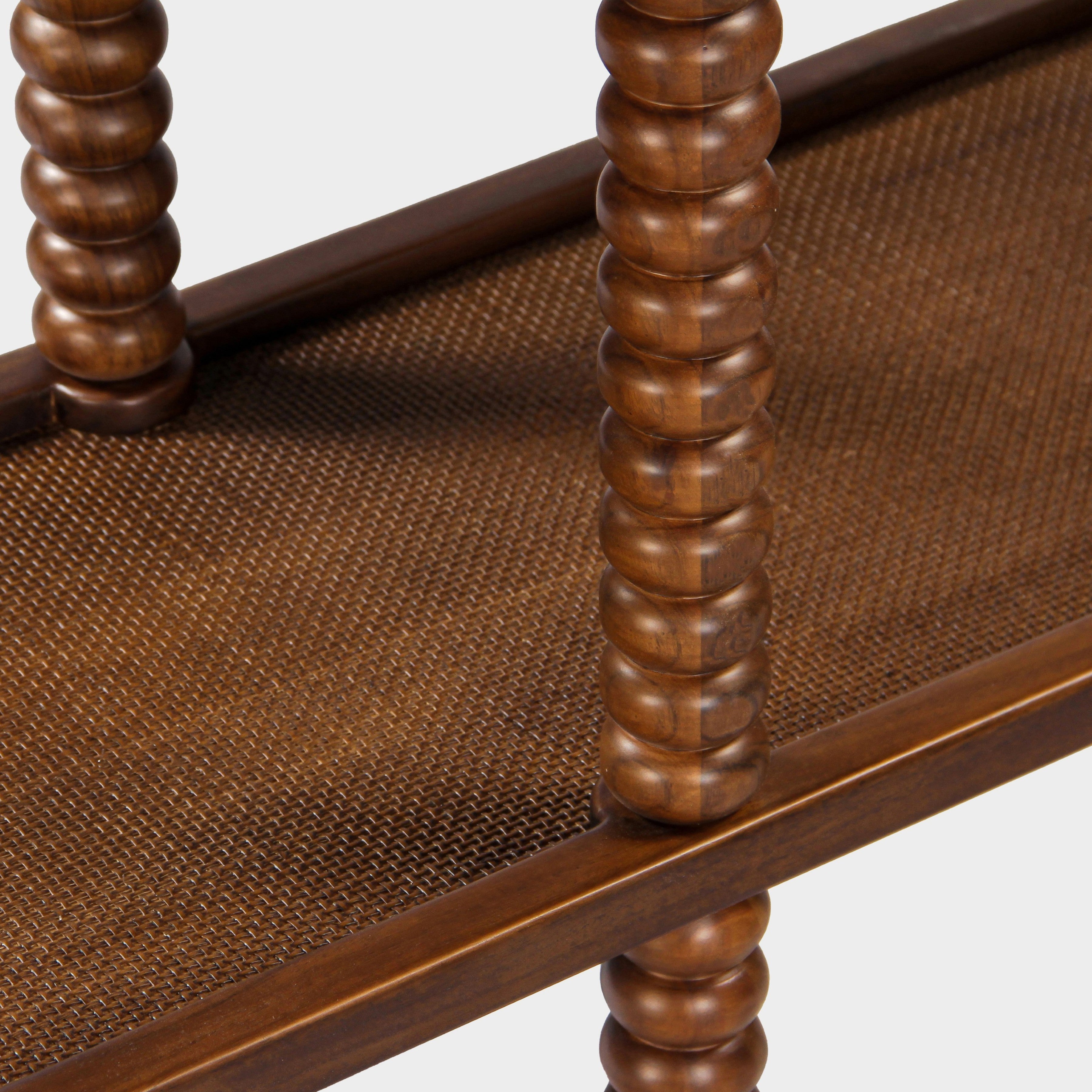 Twist Cane Solid Wood Console Table