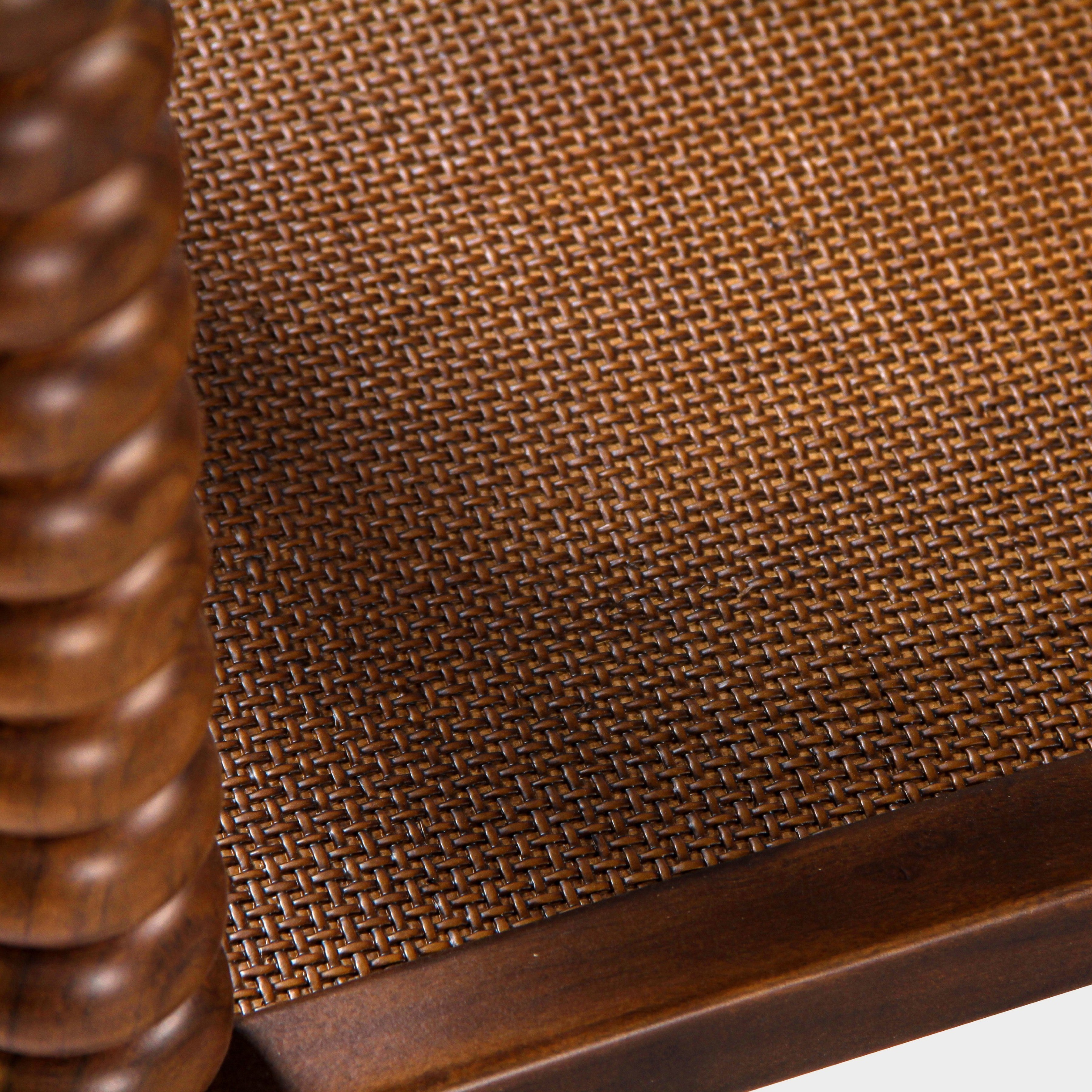 Twist Cane Solid Wood Console Table