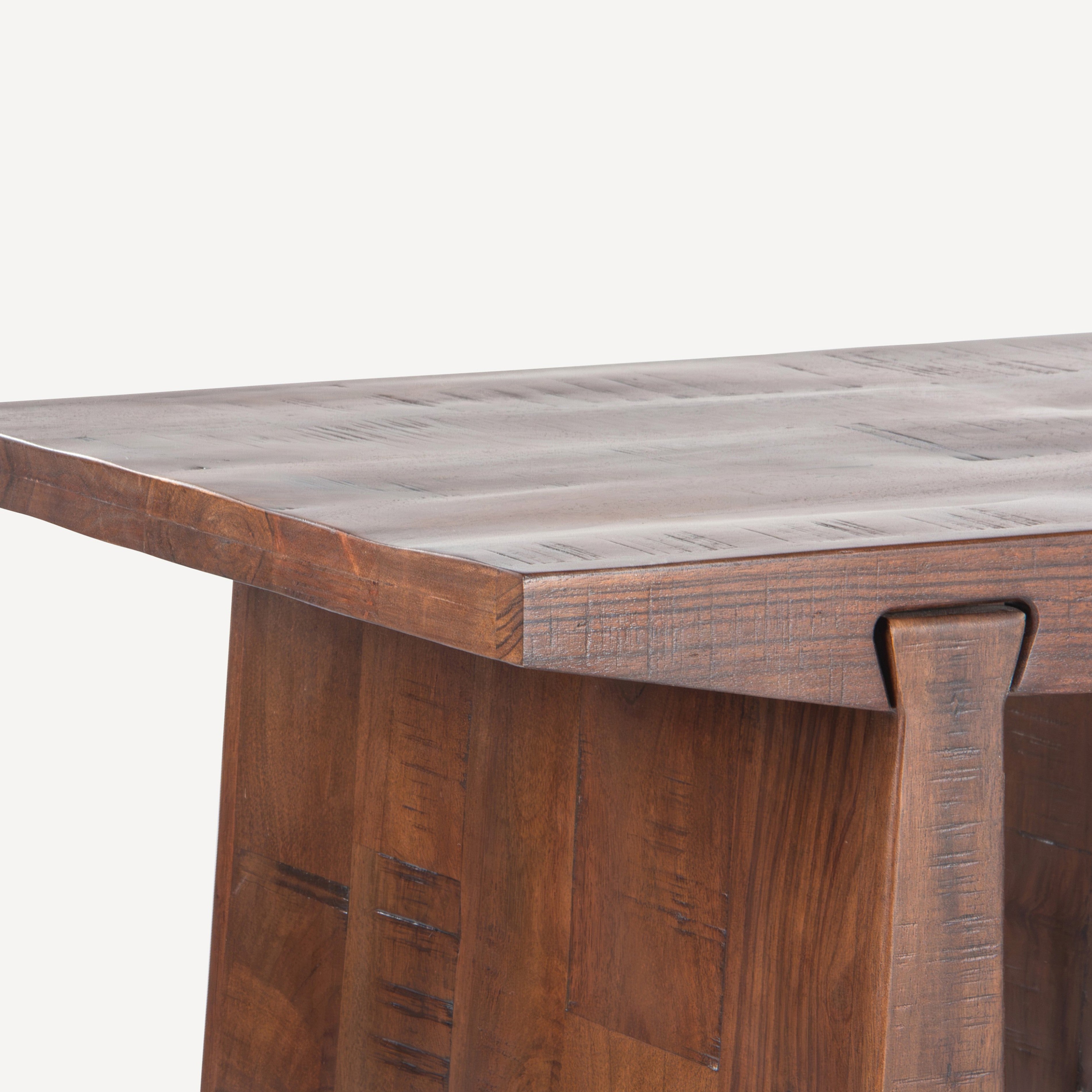 Keystone Reclaimed Wood Side Table - Rustic