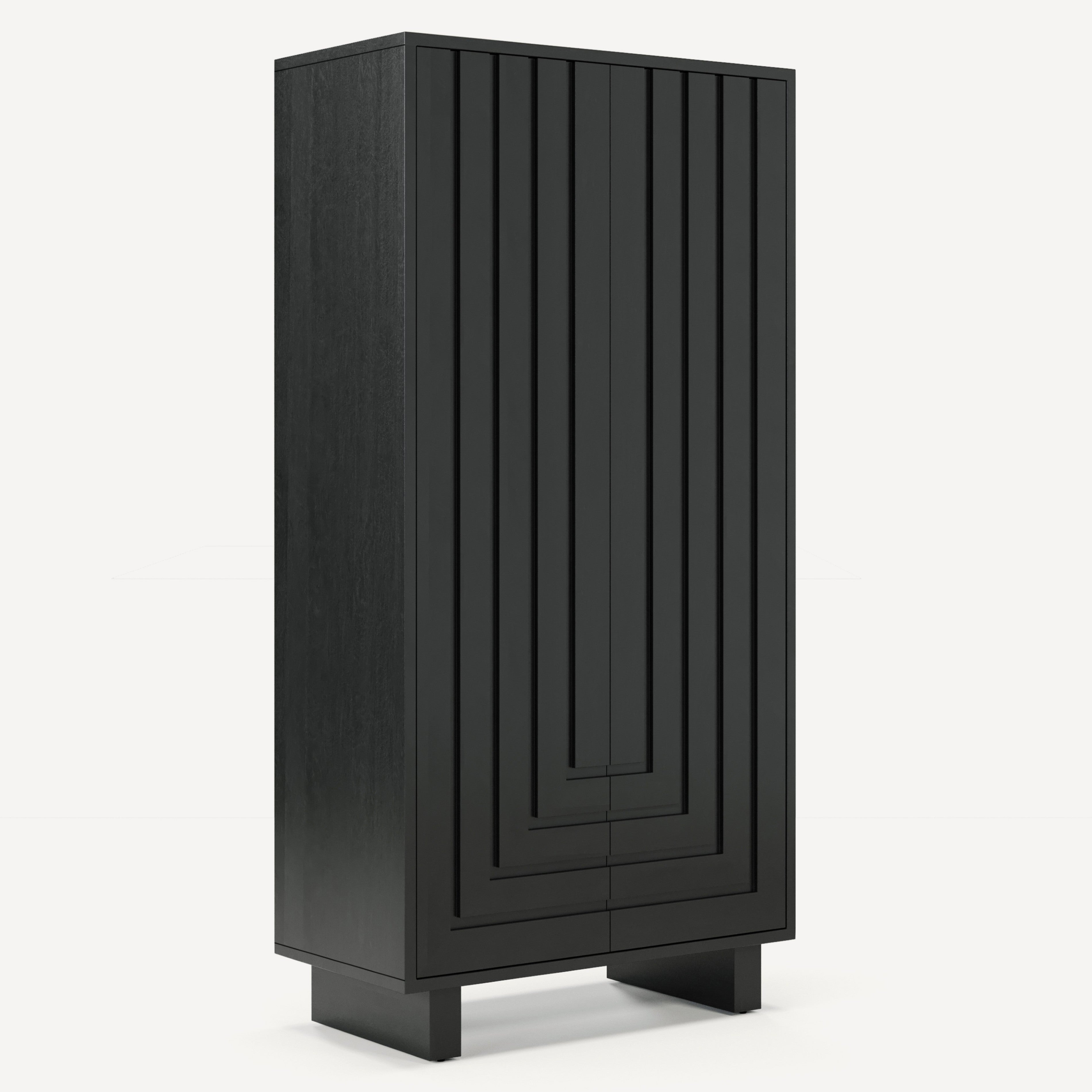 Array Solid White Oak Large Cabinet - Natural