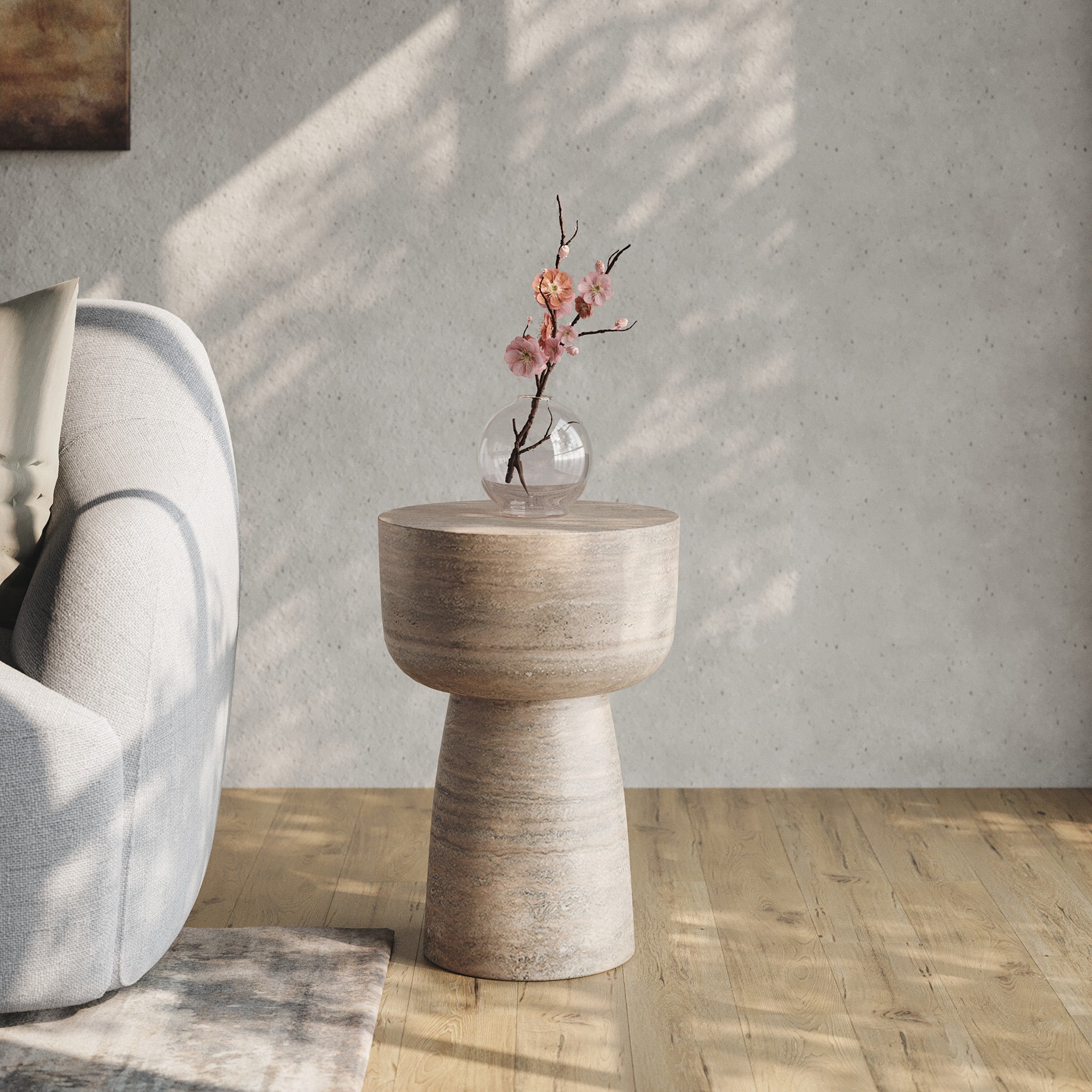 Arvo Outdoor Side Table - Concrete