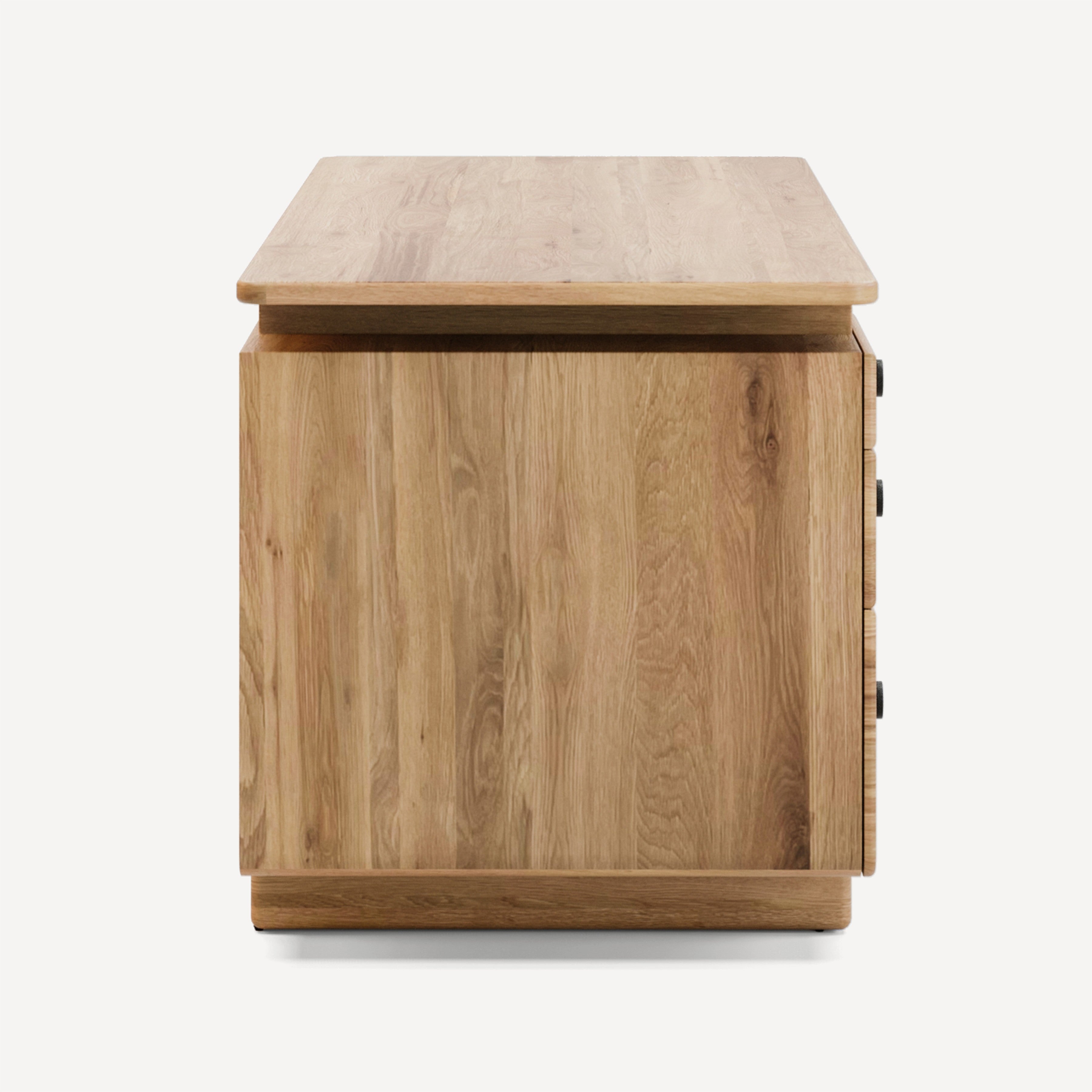 Current Solid White Oak Desk - 6 Drawer