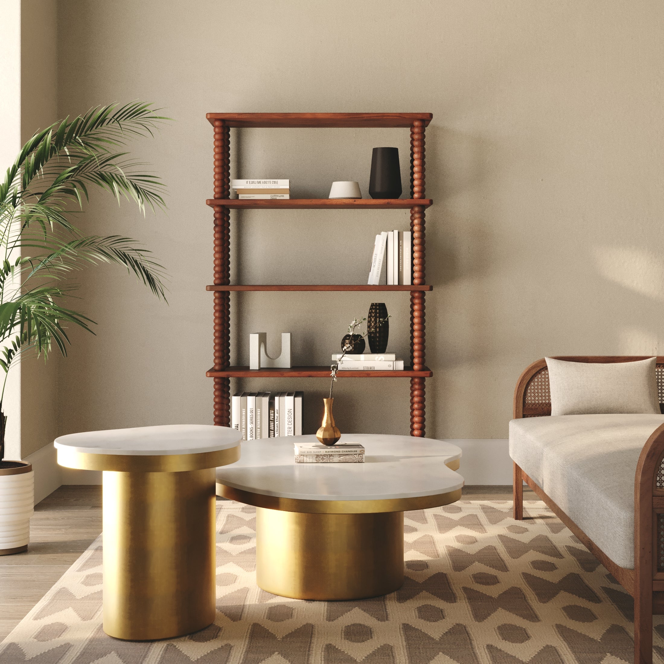 Twist Solid Wood Bookcase