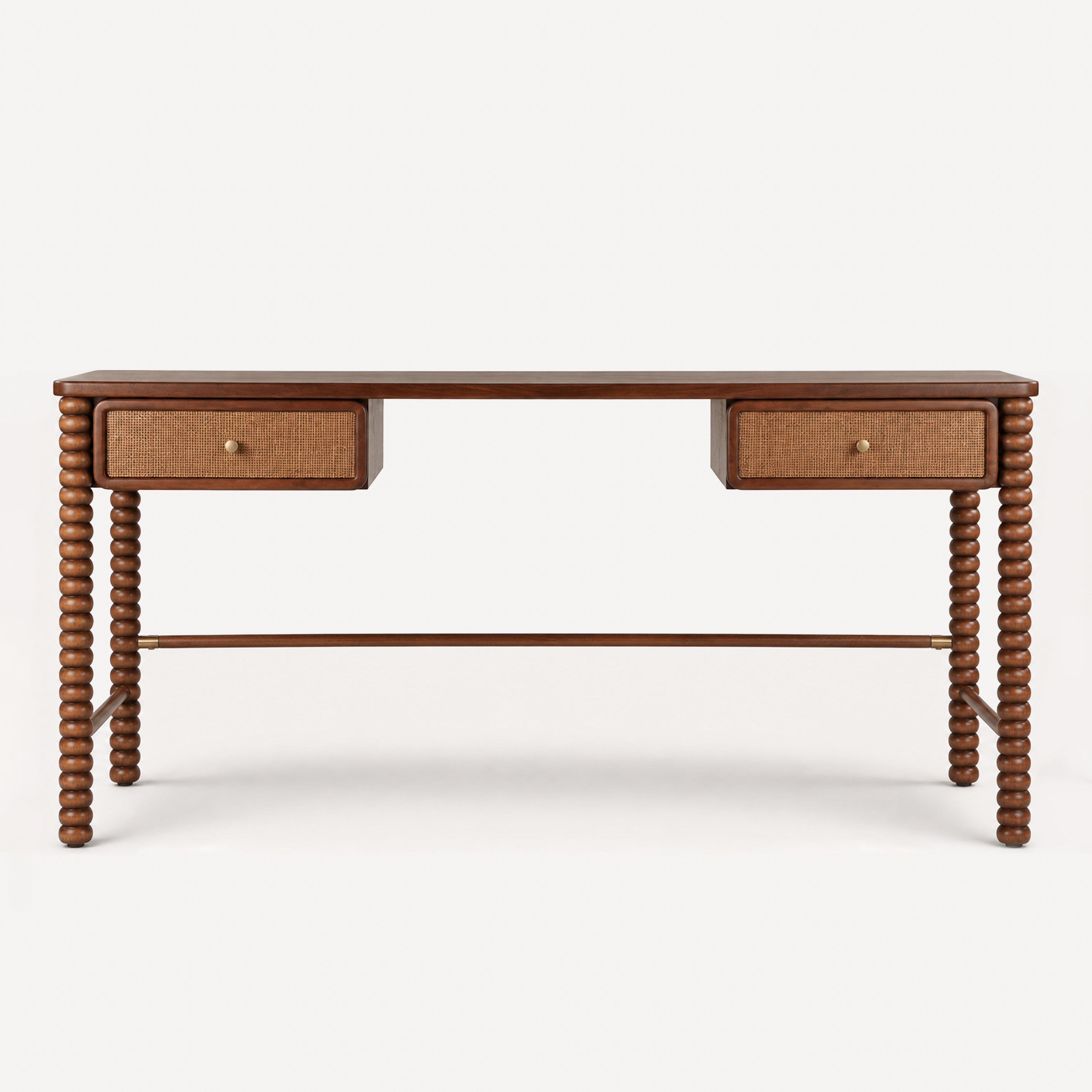 Twist Cane Solid Wood Desk