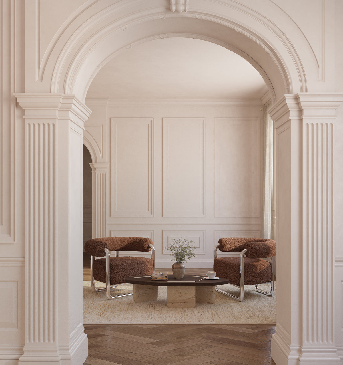 Dune Metallic Accent Chair