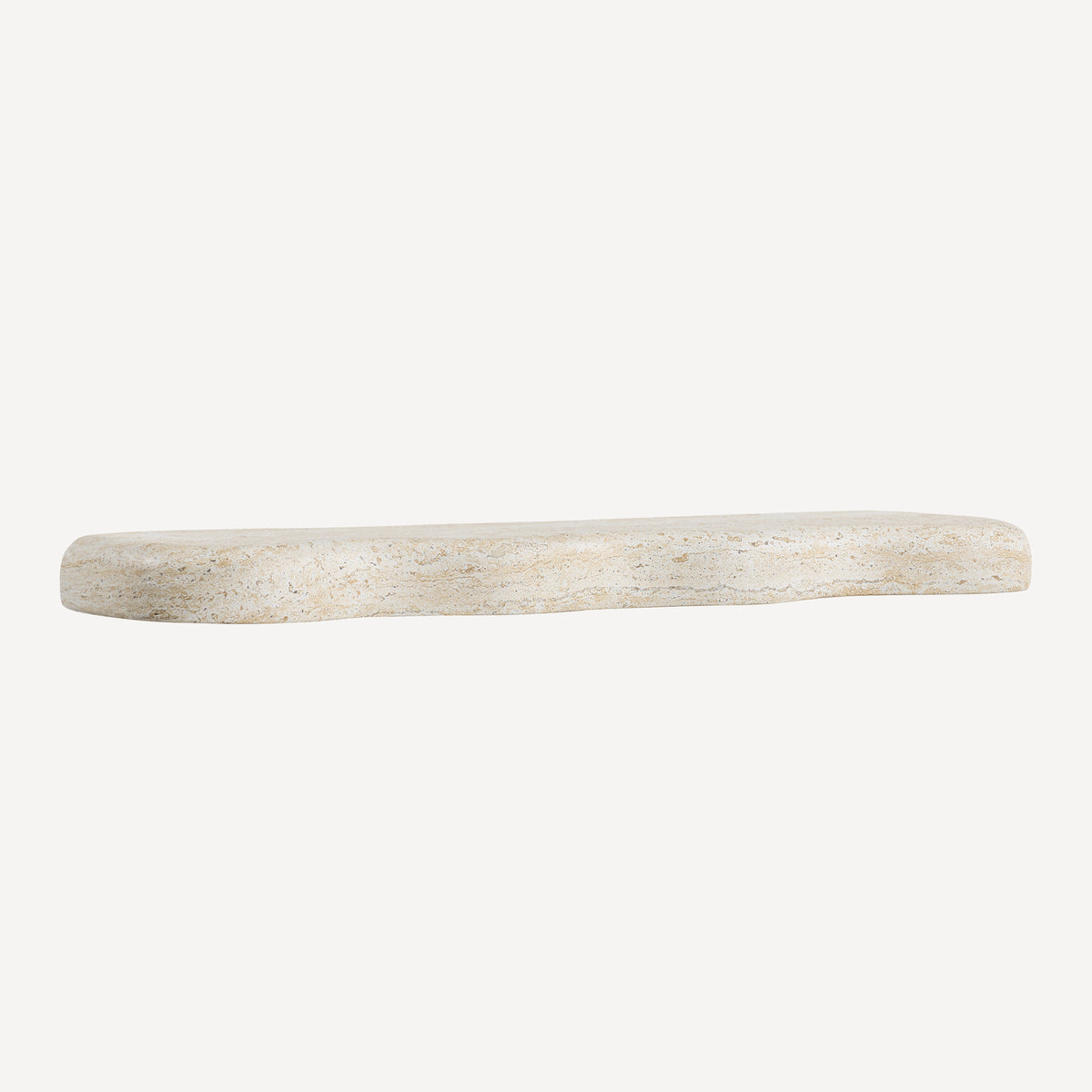 Swirl Wall Shelf -Travertine