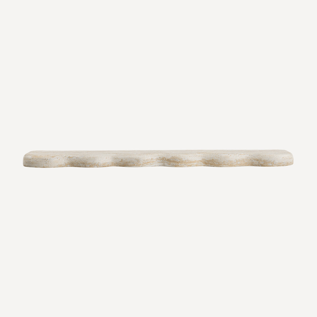 Swirl Wall Shelf -Travertine