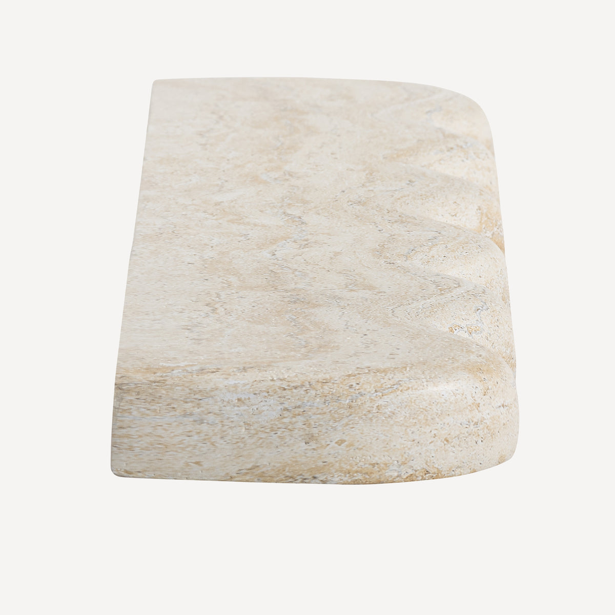 Swirl Wall Shelf -Travertine