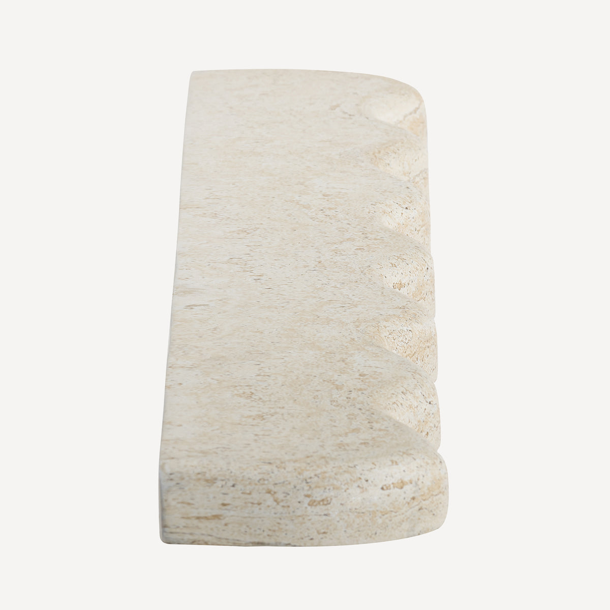 Swirl Wall Shelf -Travertine