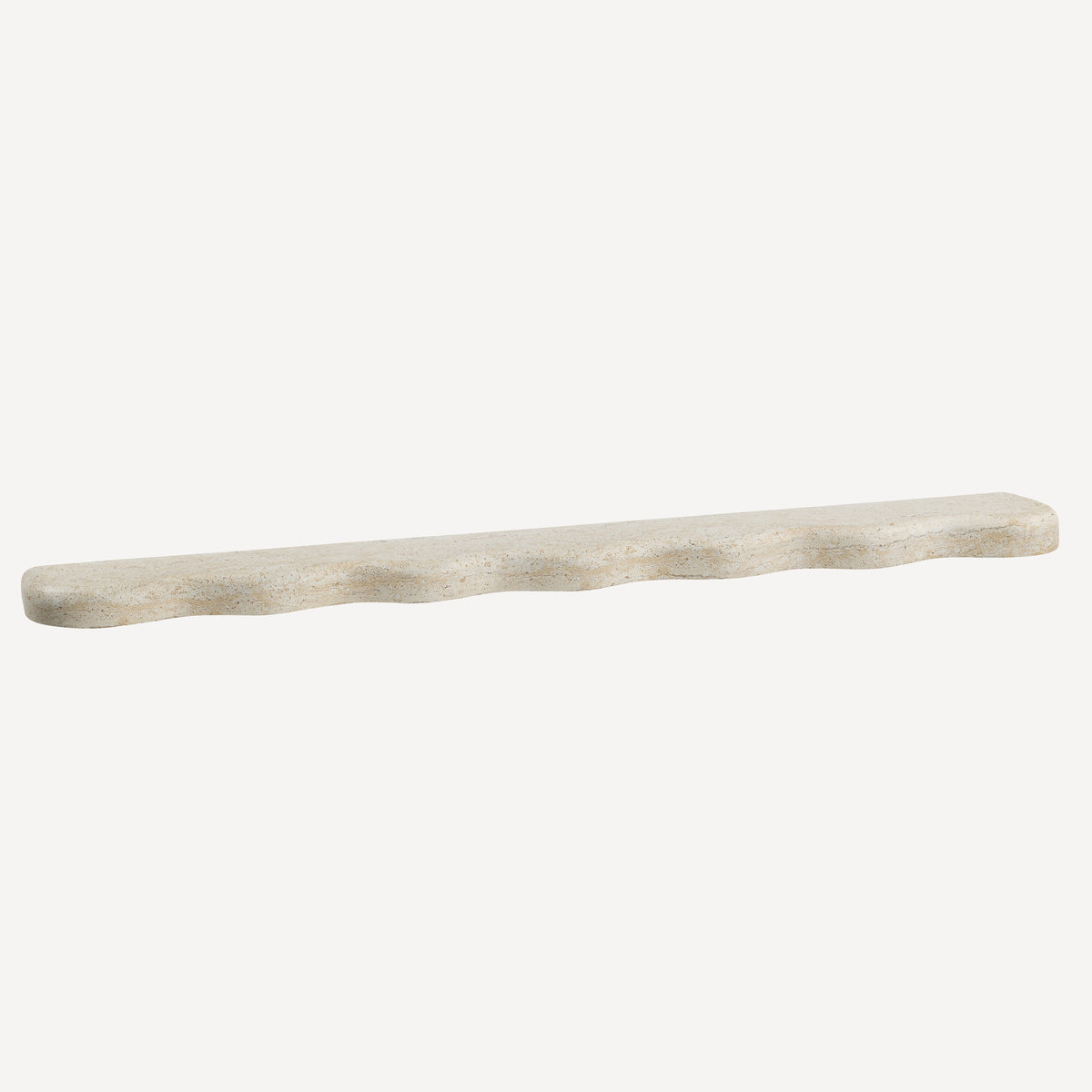 Swirl Wall Shelf -Travertine