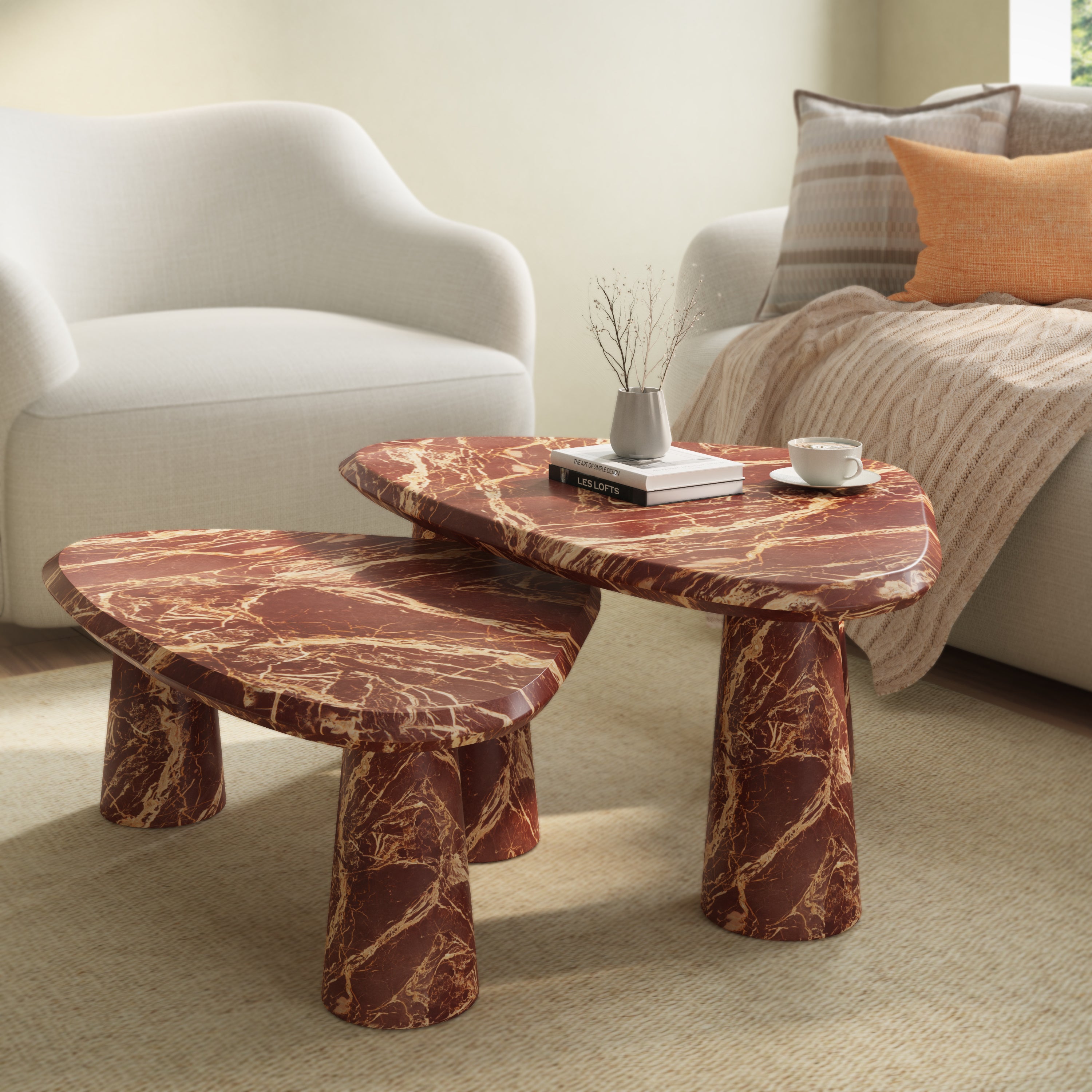 Athena Coffee Table- Cherry Gold
