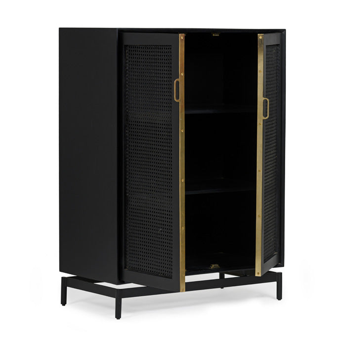 Louisiana Luxe Cabinet - Charcoal