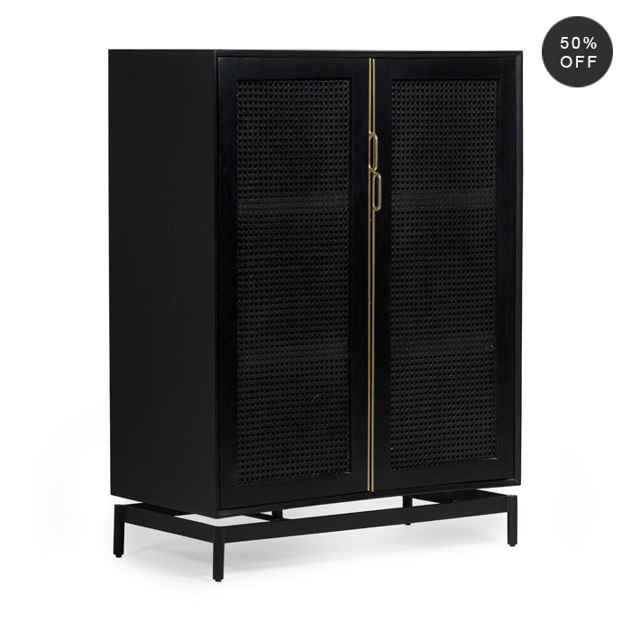 Louisiana Luxe Cabinet - Charcoal