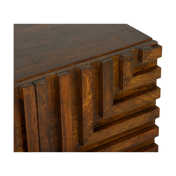 Maze Solid Wood Nightstand